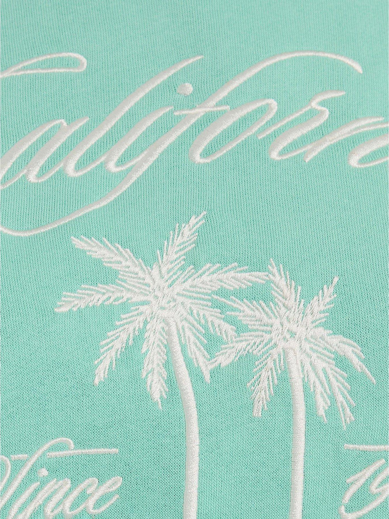 Image 4 of 5 of Yours Curve California Embroidery Sweatshirt