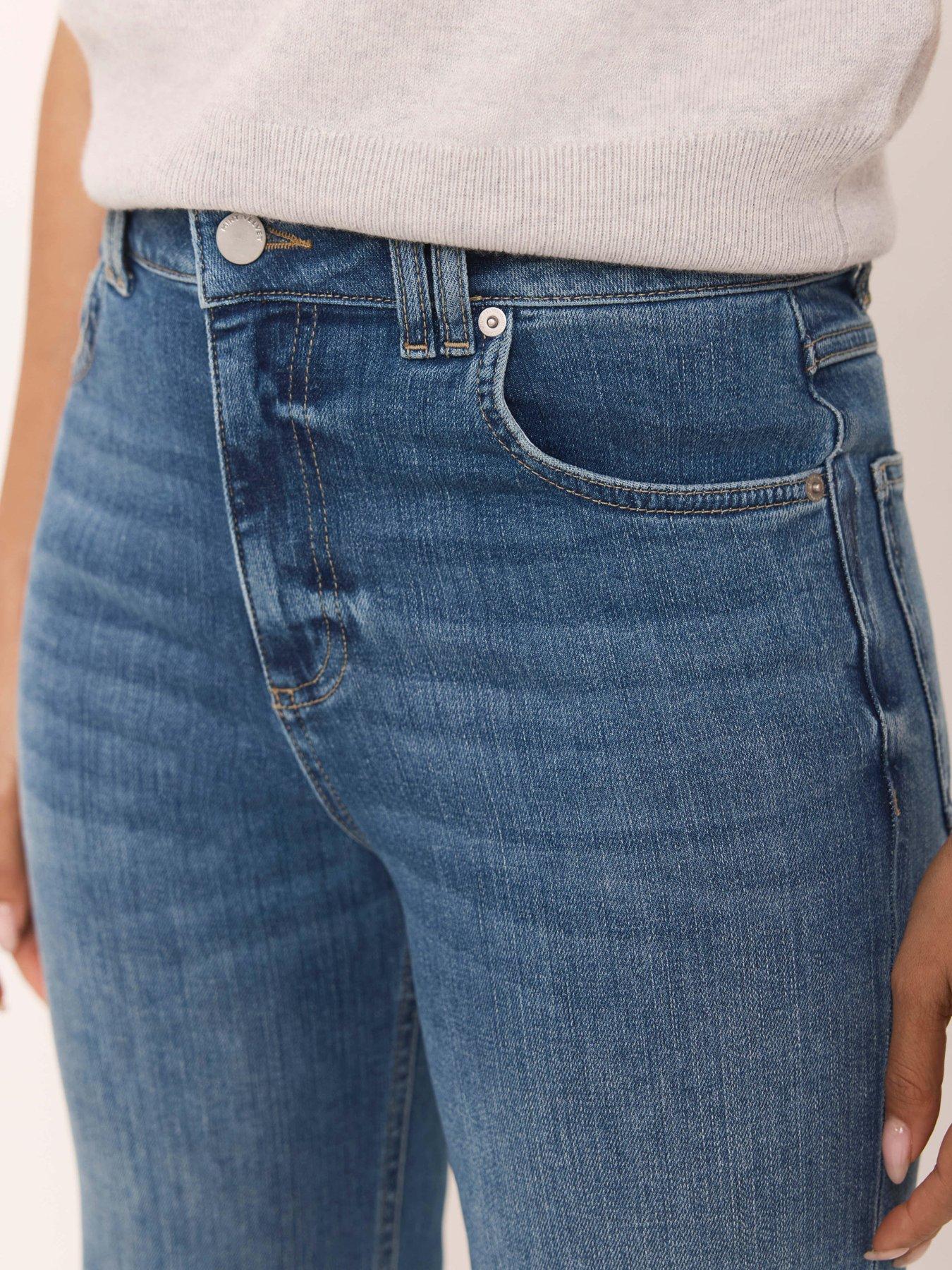 Image 3 of 6 of Mint Velvet The Ultimate Indigo Flare Jeans - Blue
