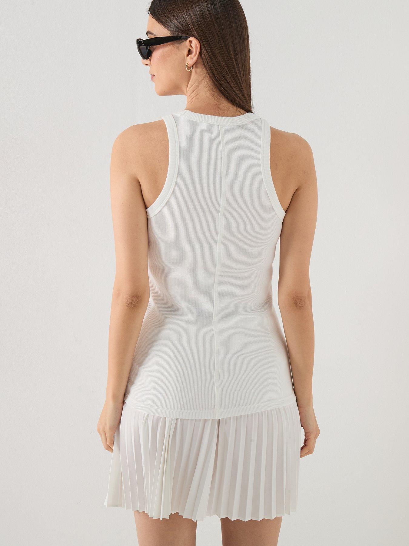 Image 2 of 5 of Lacoste Logo Vest - White