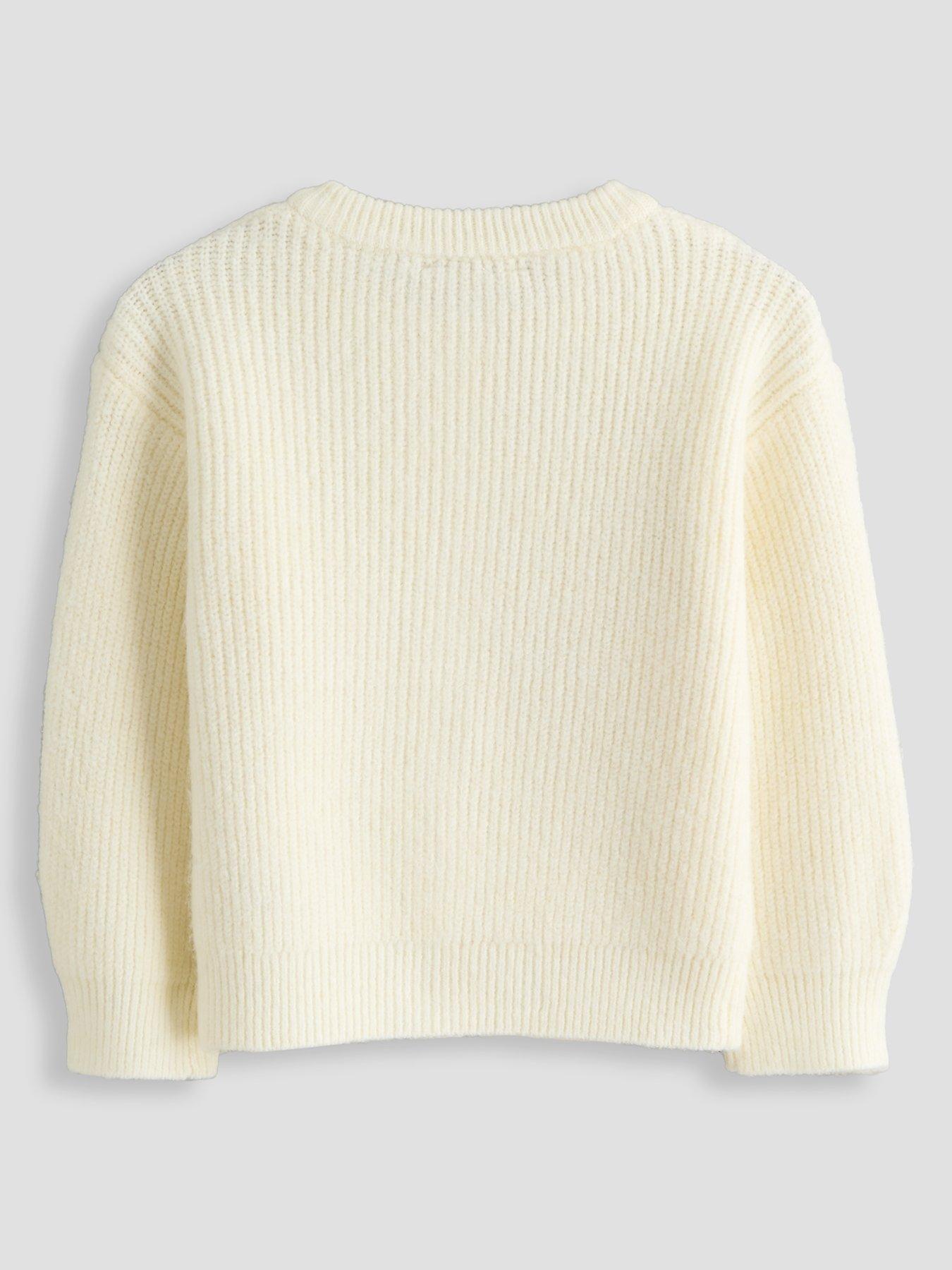 Image 2 of 4 of The Very Collection Girls Cardigan (9 months - 11 years) - Cream