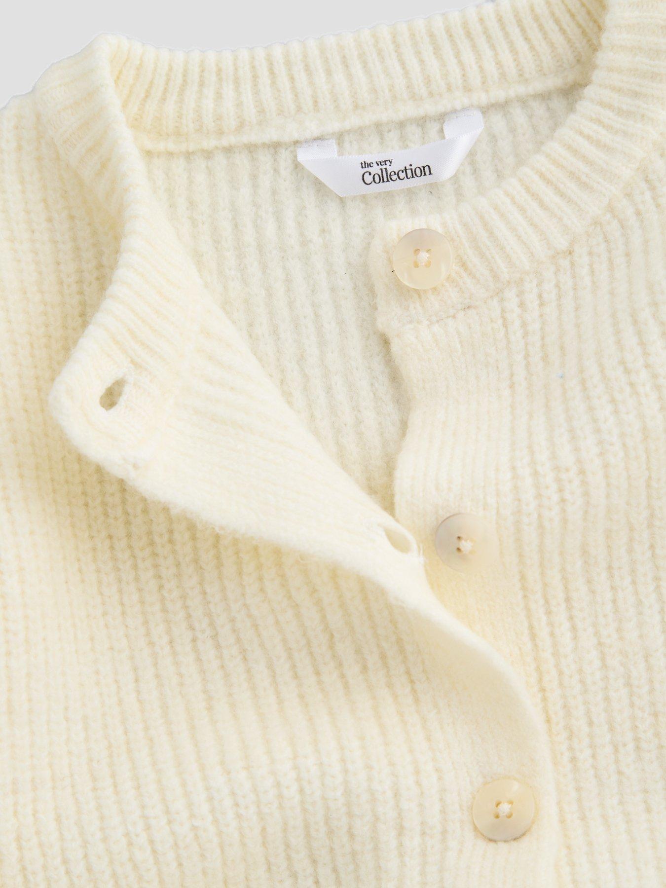 Image 3 of 4 of The Very Collection Girls Cardigan (9 months - 11 years) - Cream