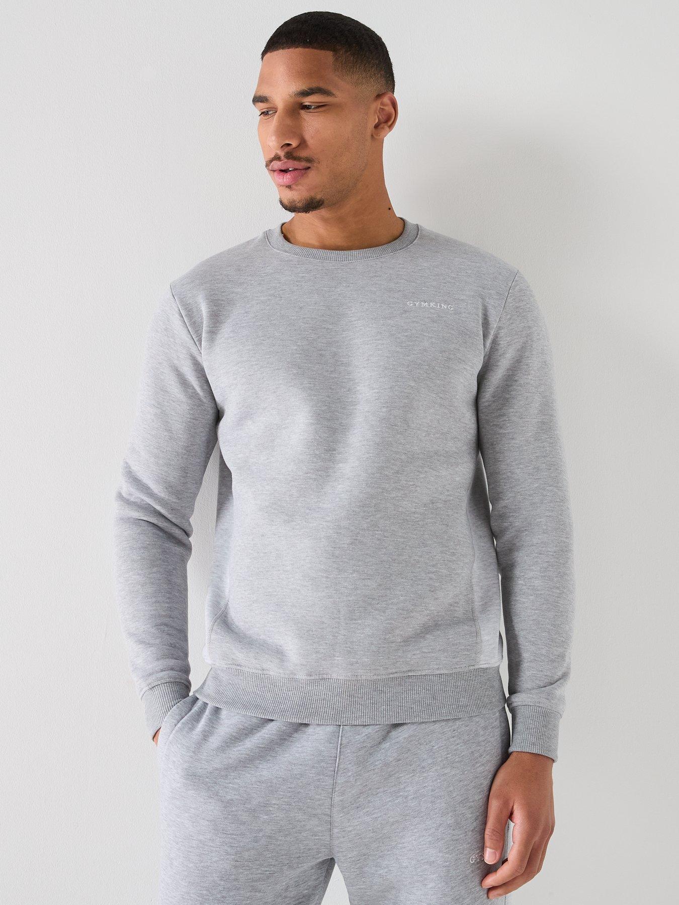 Gym King Mens Momentum Crew Sweatshirt - Grey
