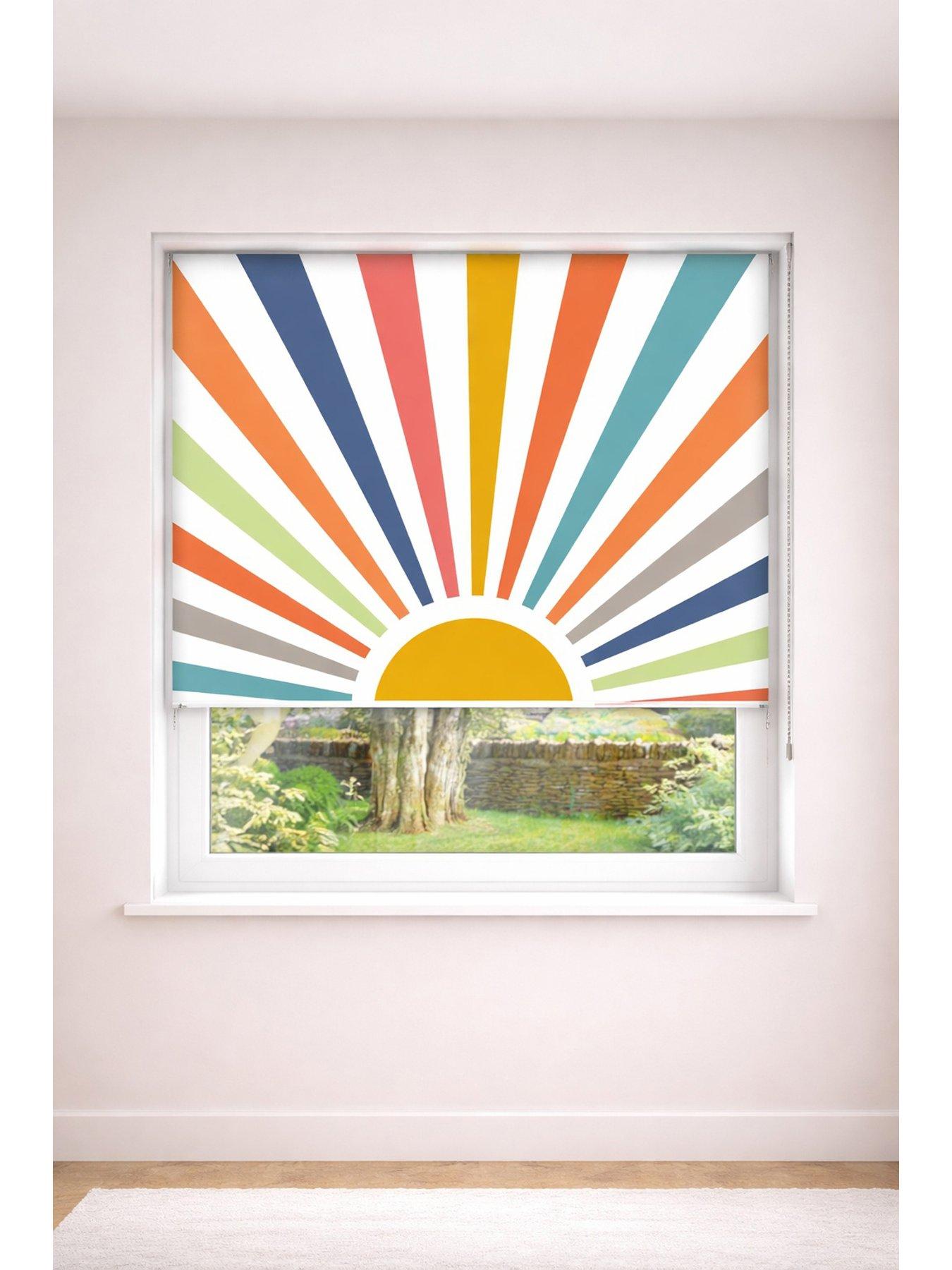 Image 2 of 7 of The Very Collection Painted Sun Roller Blind 60x160
