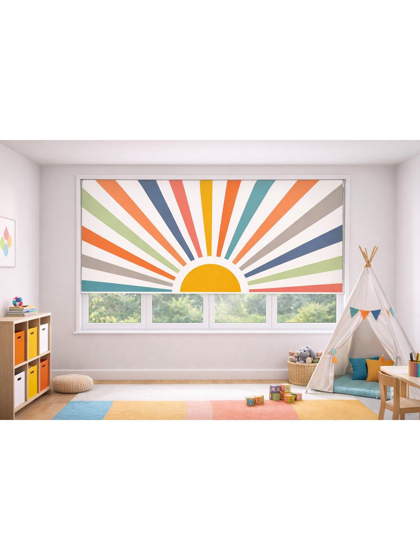 Image 3 of 7 of The Very Collection Painted Sun Roller Blind 60x160