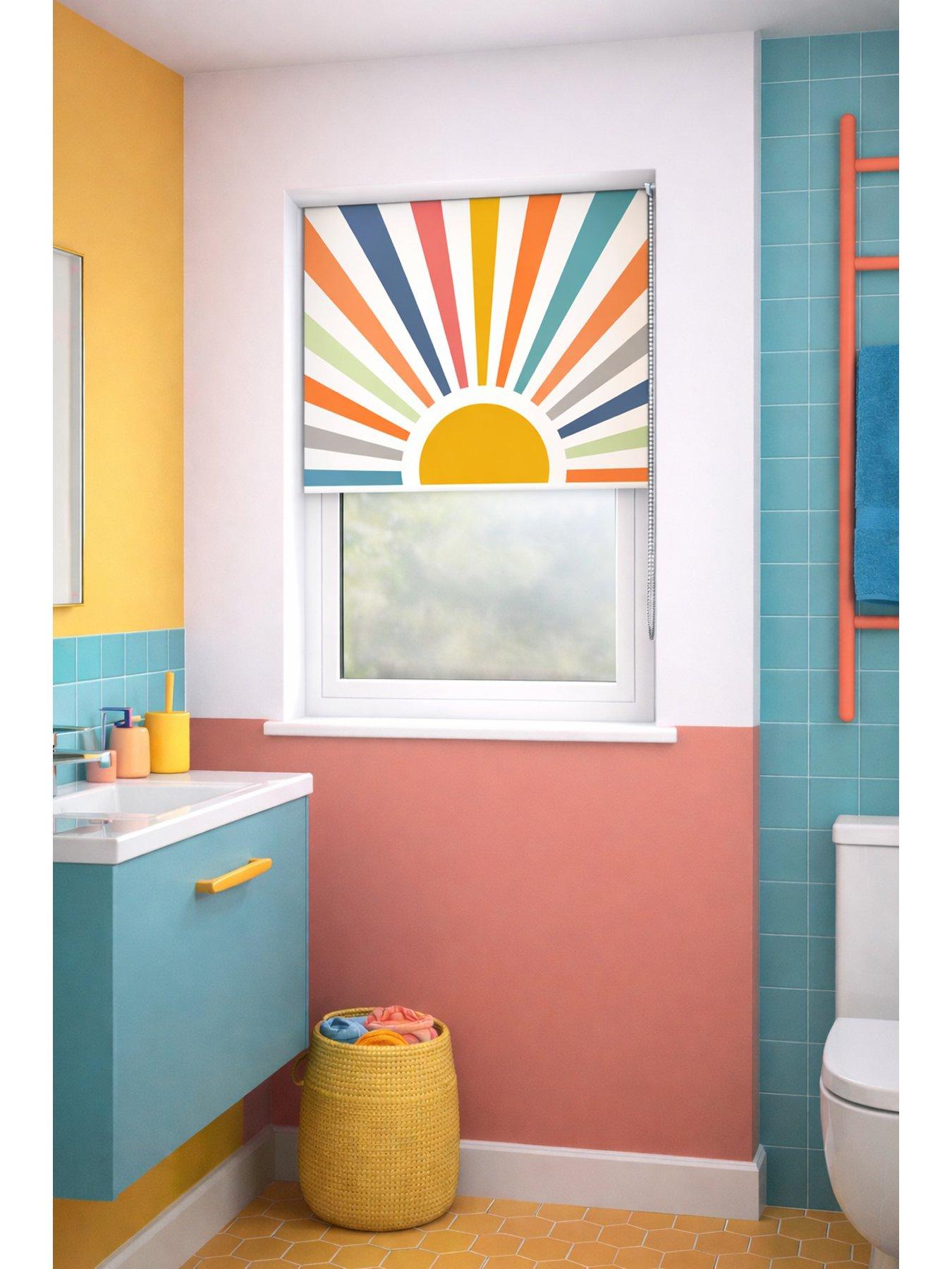 Image 4 of 7 of The Very Collection Painted Sun Roller Blind 60x160