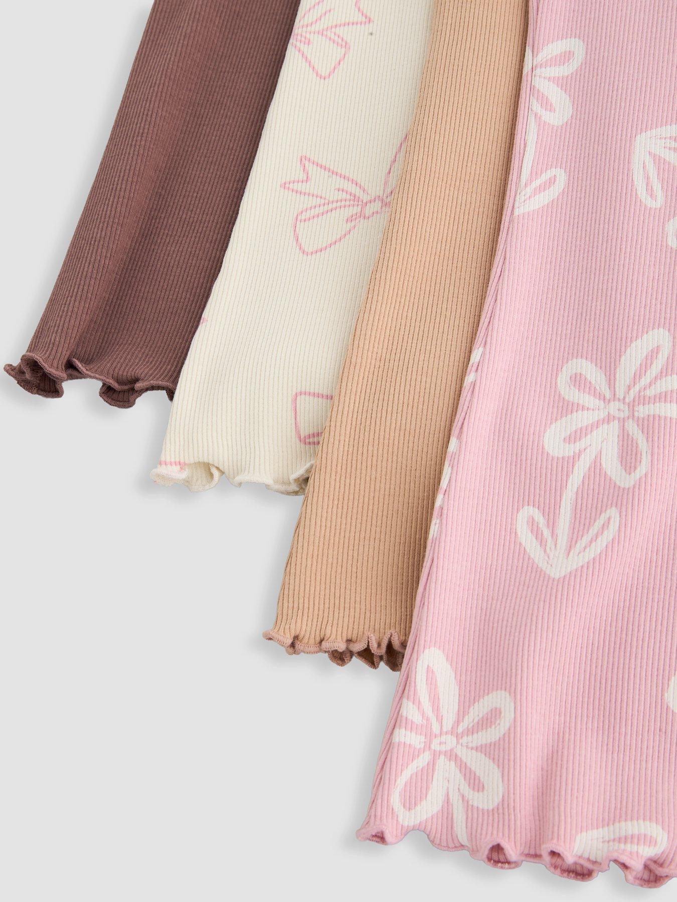 Image 5 of 5 of The Very Collection Girls 4 Pack Rib Flare Leggings (9 months - 7 years) - Multi