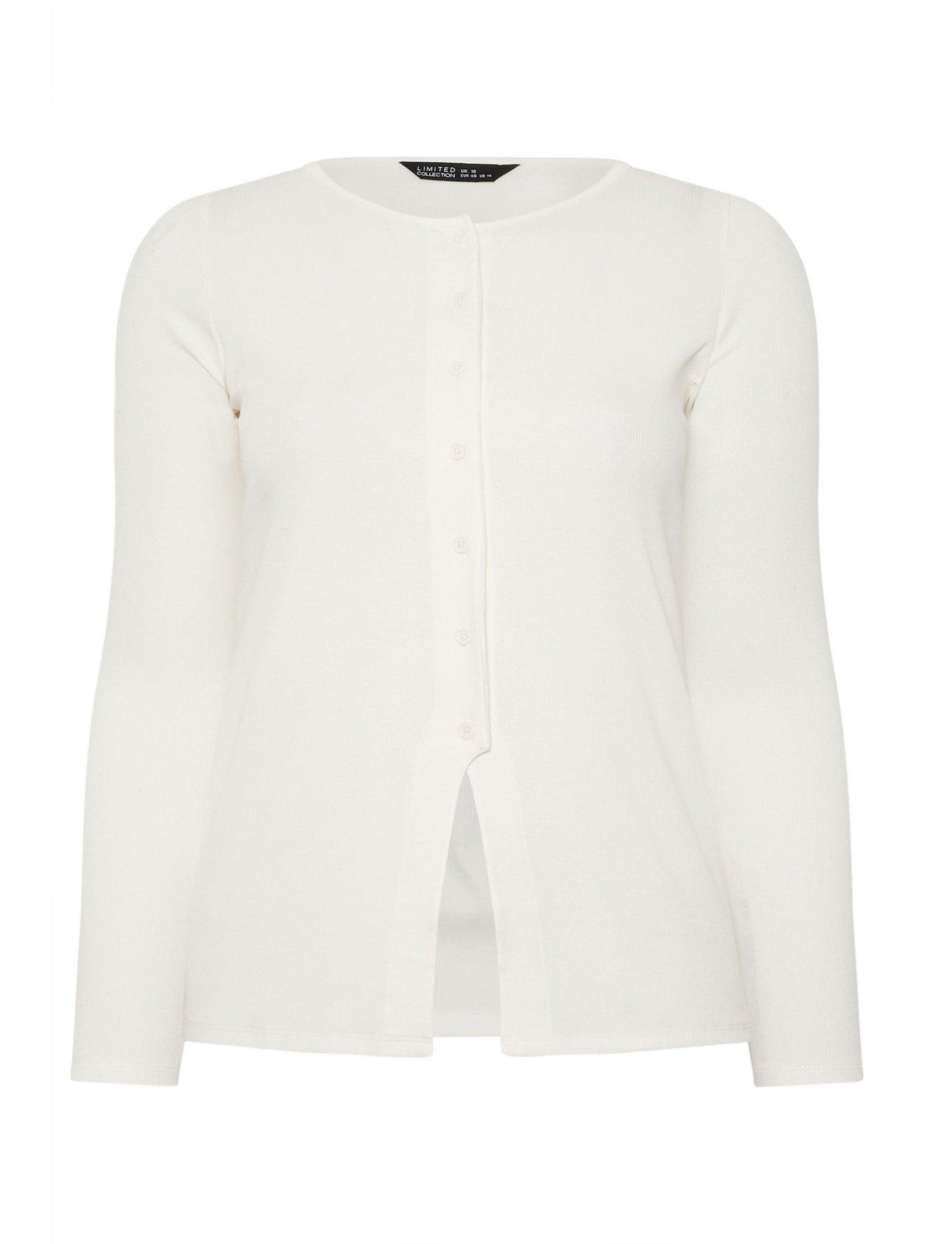 Image 5 of 5 of Yours Curve Long Sleeve Button Top
