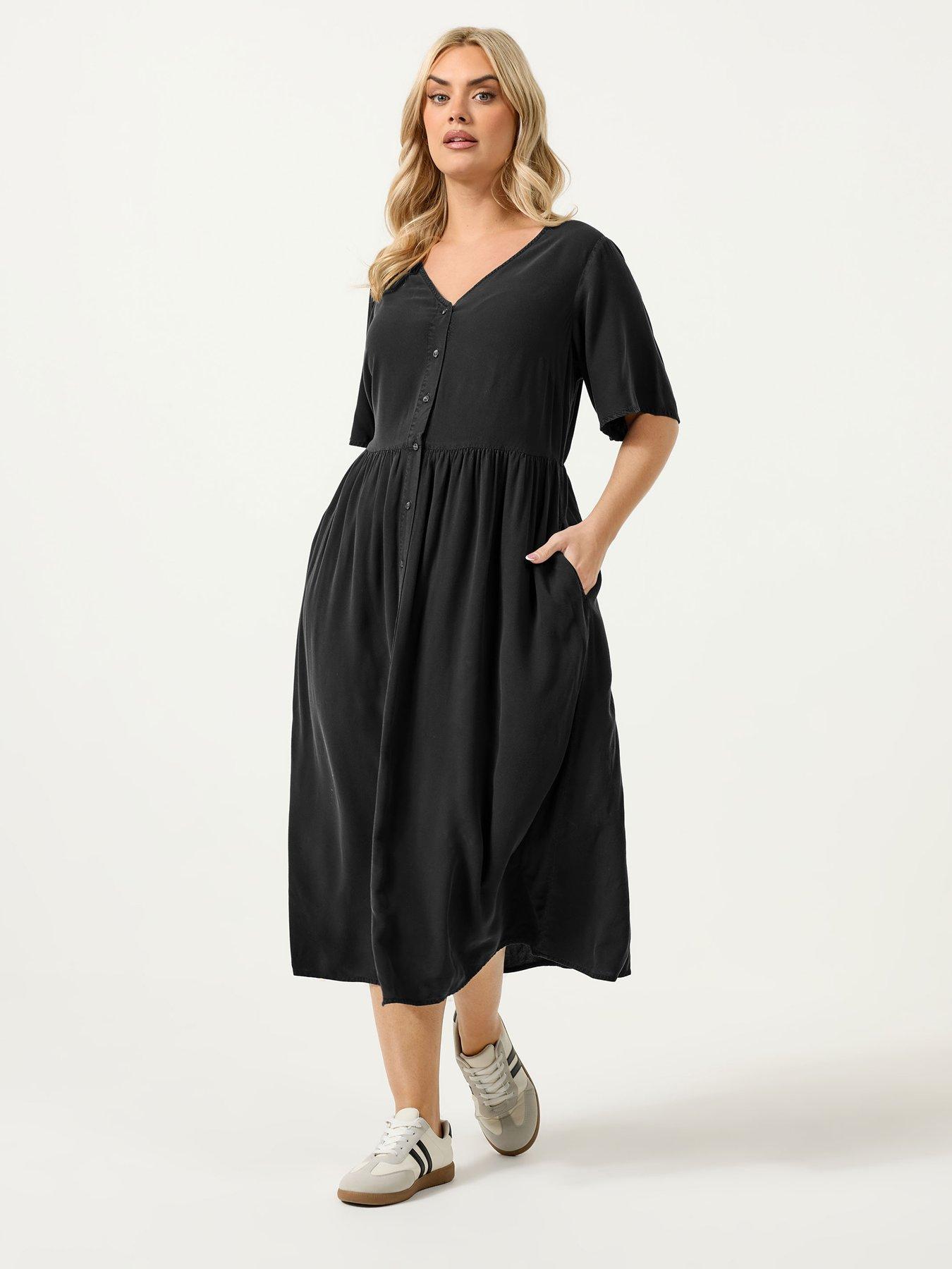 Yours Curve Chambray Tea Dress