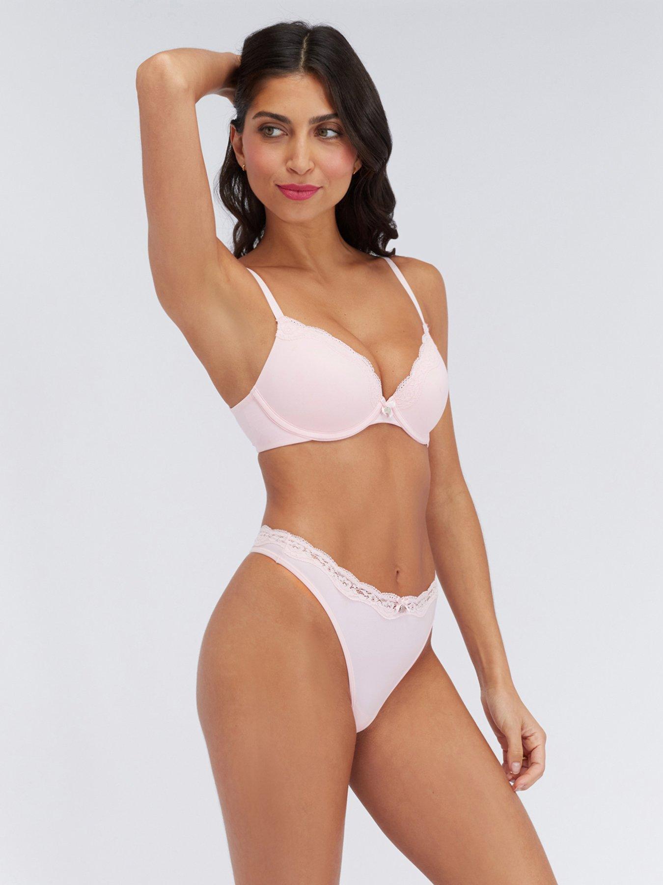 Image 3 of 5 of Boux Avenue Softest Ever Plunge Bra - Powder