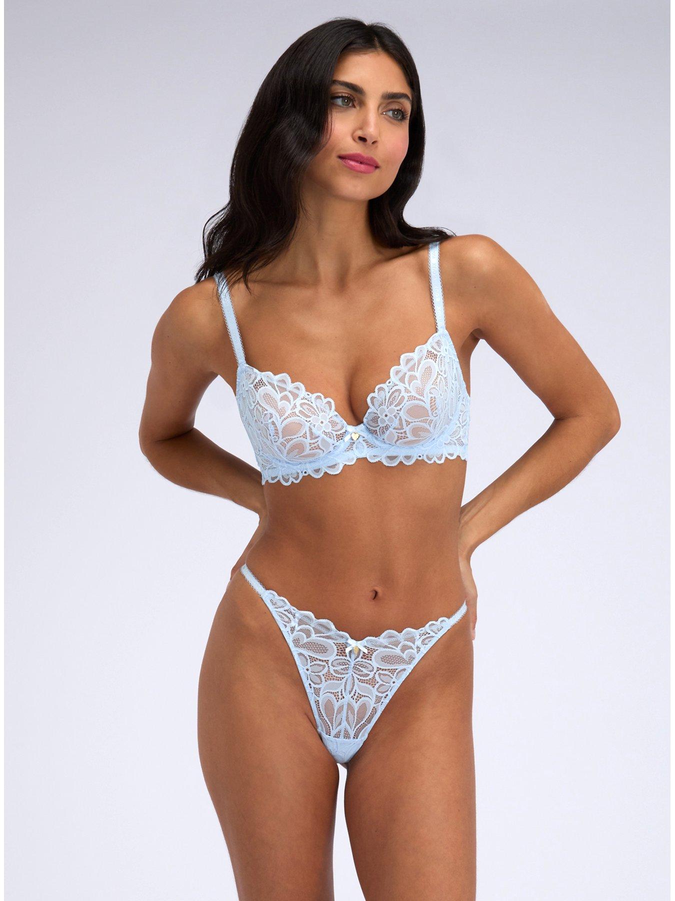 Image 3 of 4 of Boux Avenue Heidi Thong - Powder Blue