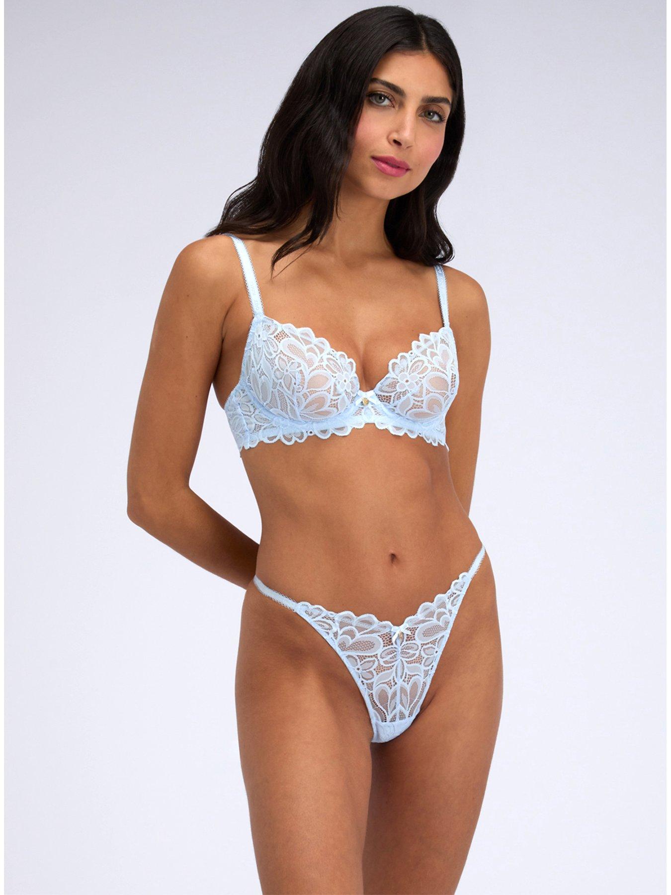 Image 4 of 4 of Boux Avenue Heidi Thong - Powder Blue