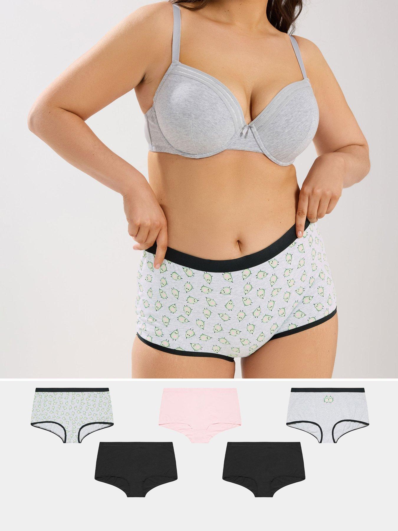 Yours Curve 5 Pack Avocado Print Short