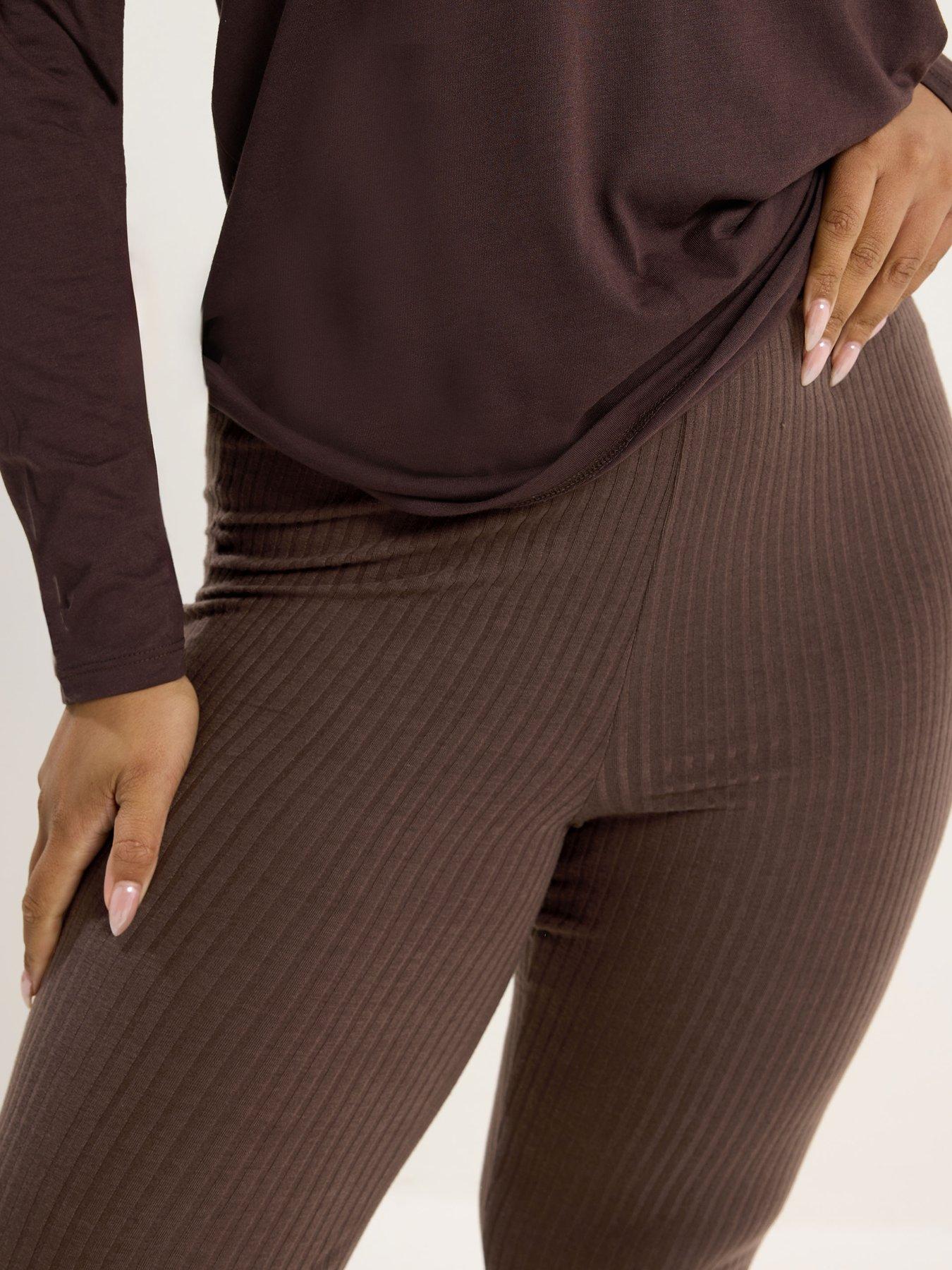Yours Curve Ribbed Flare Legging | Very