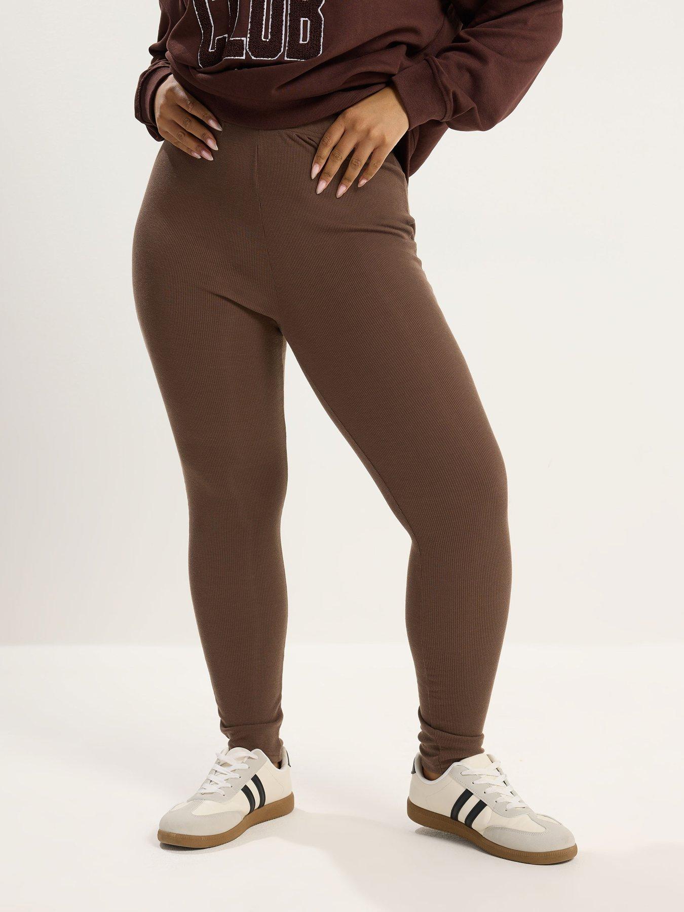 Image 1 of 5 of Yours Curve Mini Ribbed Legging