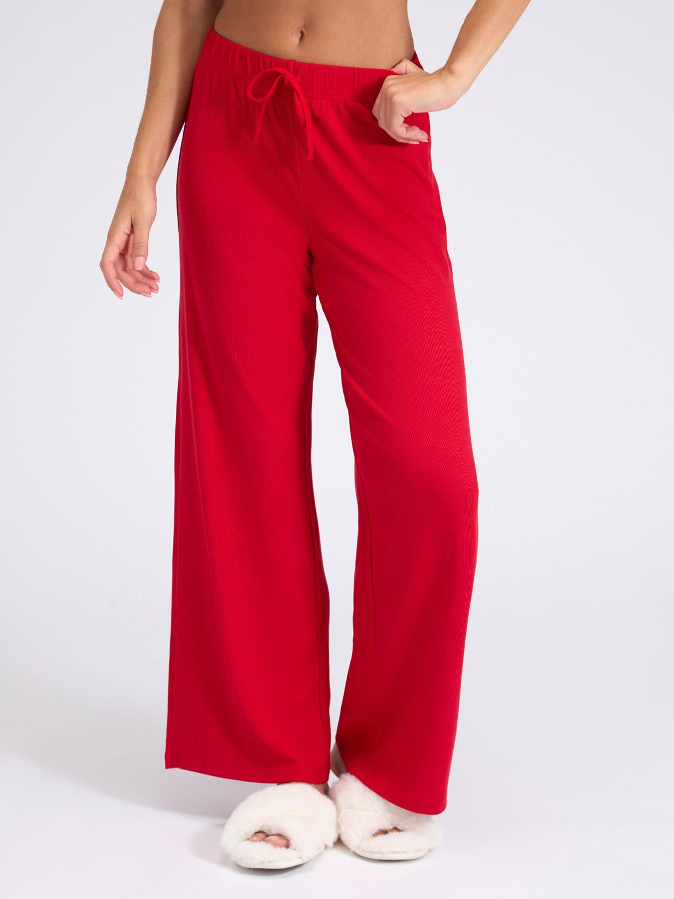 Boux Avenue Rib Modal Pant - Red