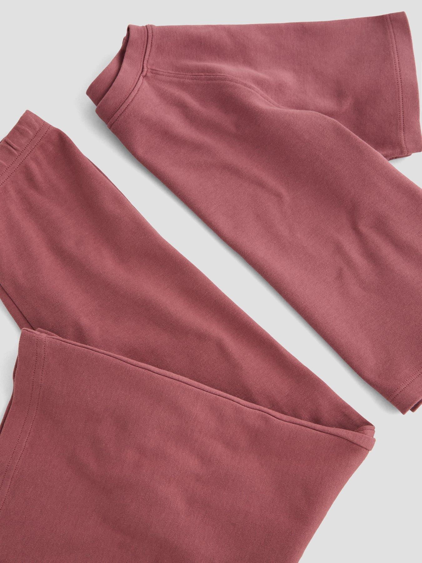 Image 4 of 4 of The Very Collection Girls Acid Wash Oversized Top And Wide Leg Trouser Outfit - Red
