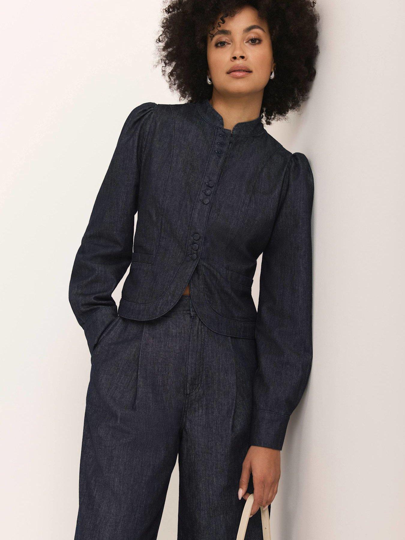 Mint Velvet Denim Poets Jacket