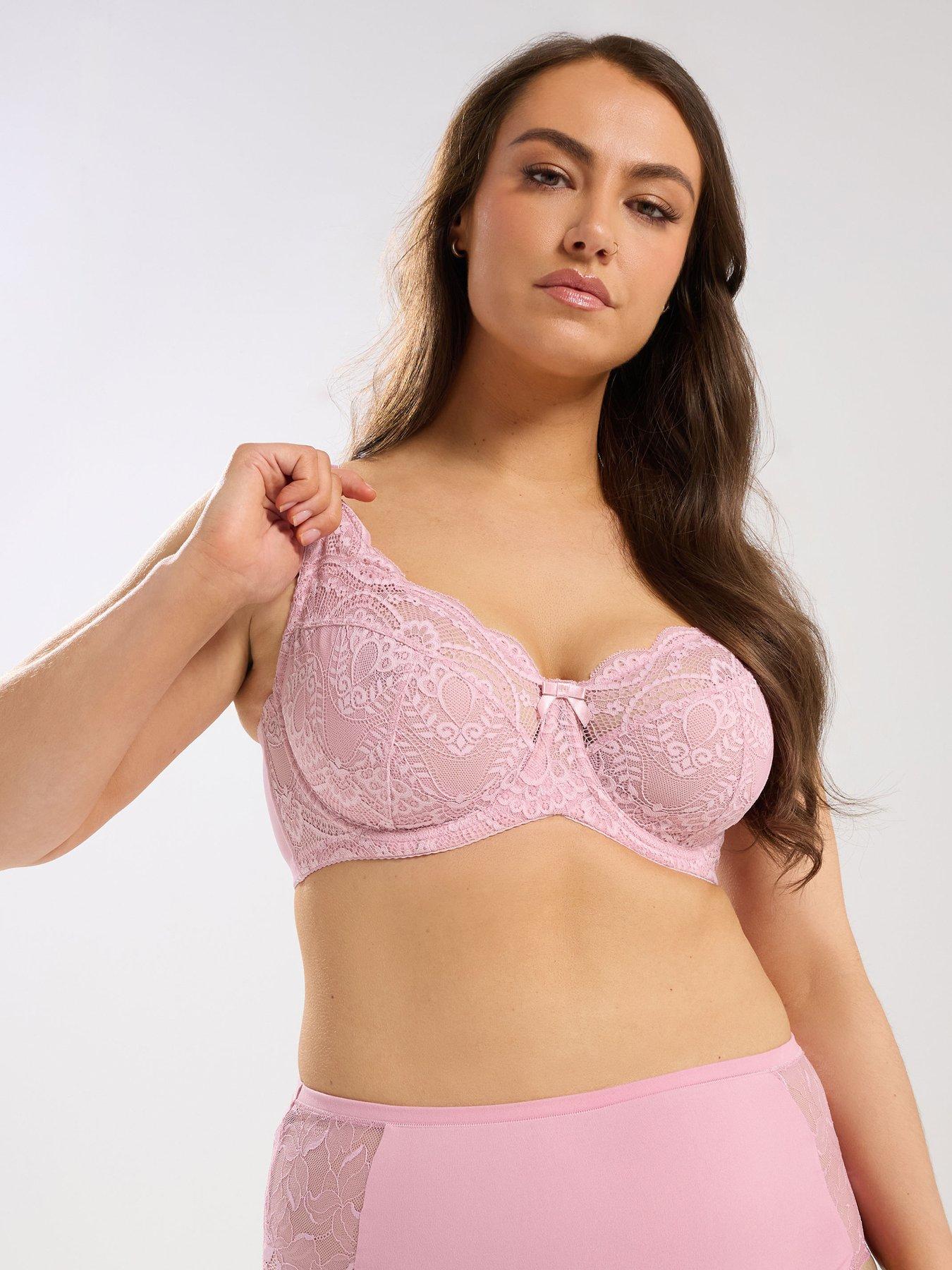 Yours Curve Swirl Lace Underwire Bra