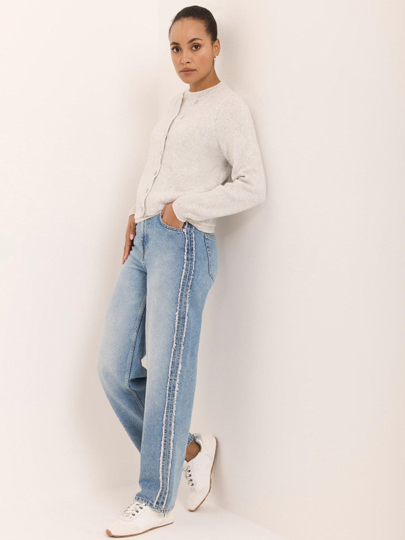 Mint Velvet Relaxed Boyfriend Jean: Stripe