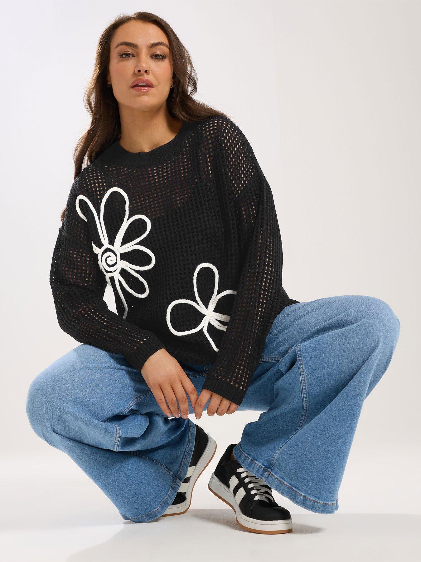 Yours Curve Floral Jumper