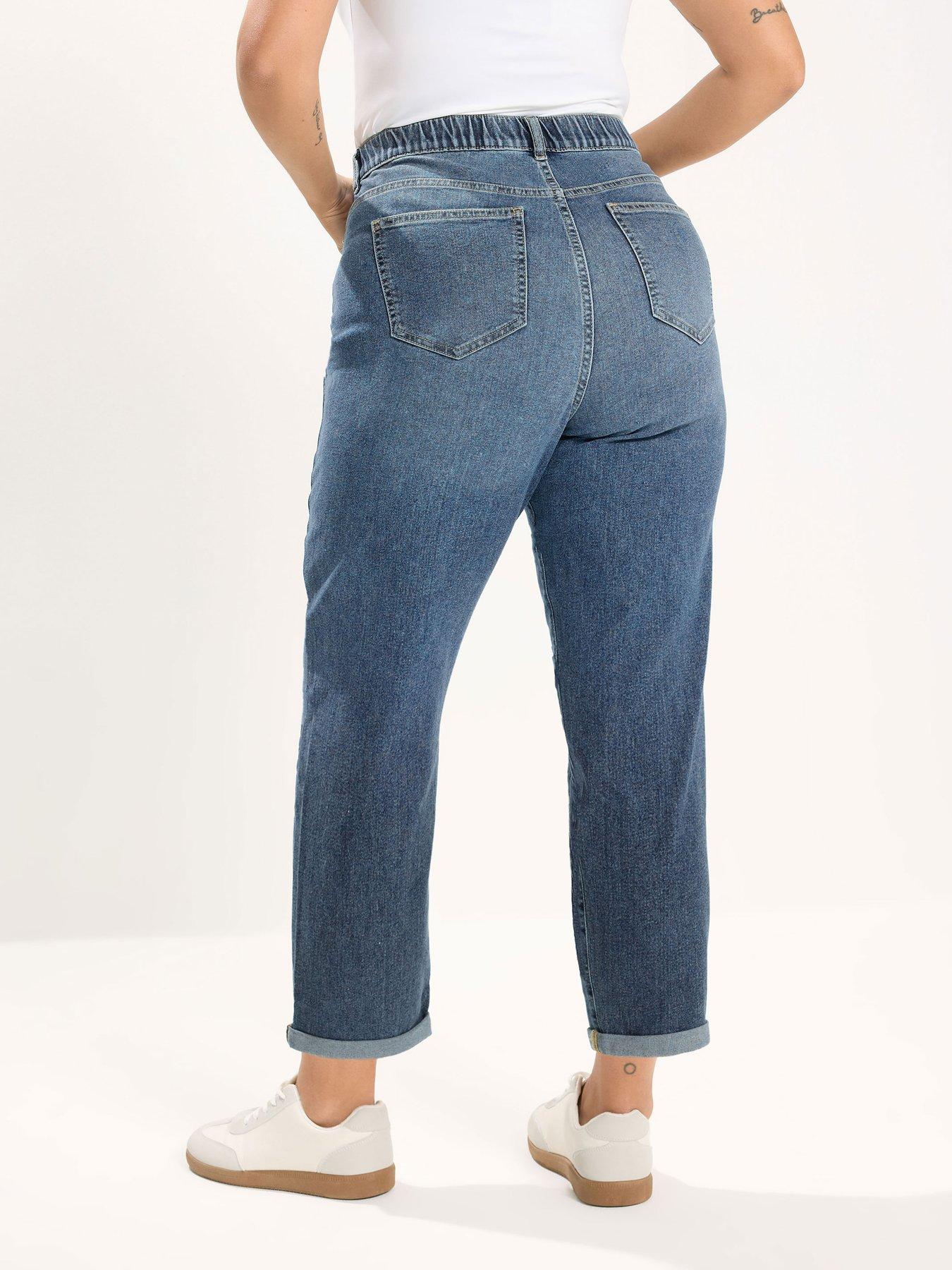 Image 2 of 5 of Yours Curve Distressed Boyfriend Jean