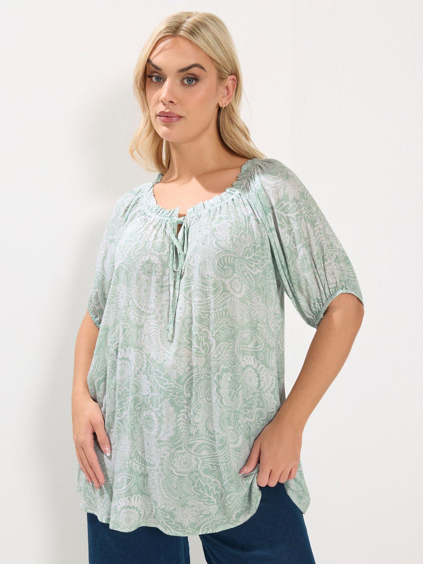 Yours Curve Gypsy Bardot Top | Very