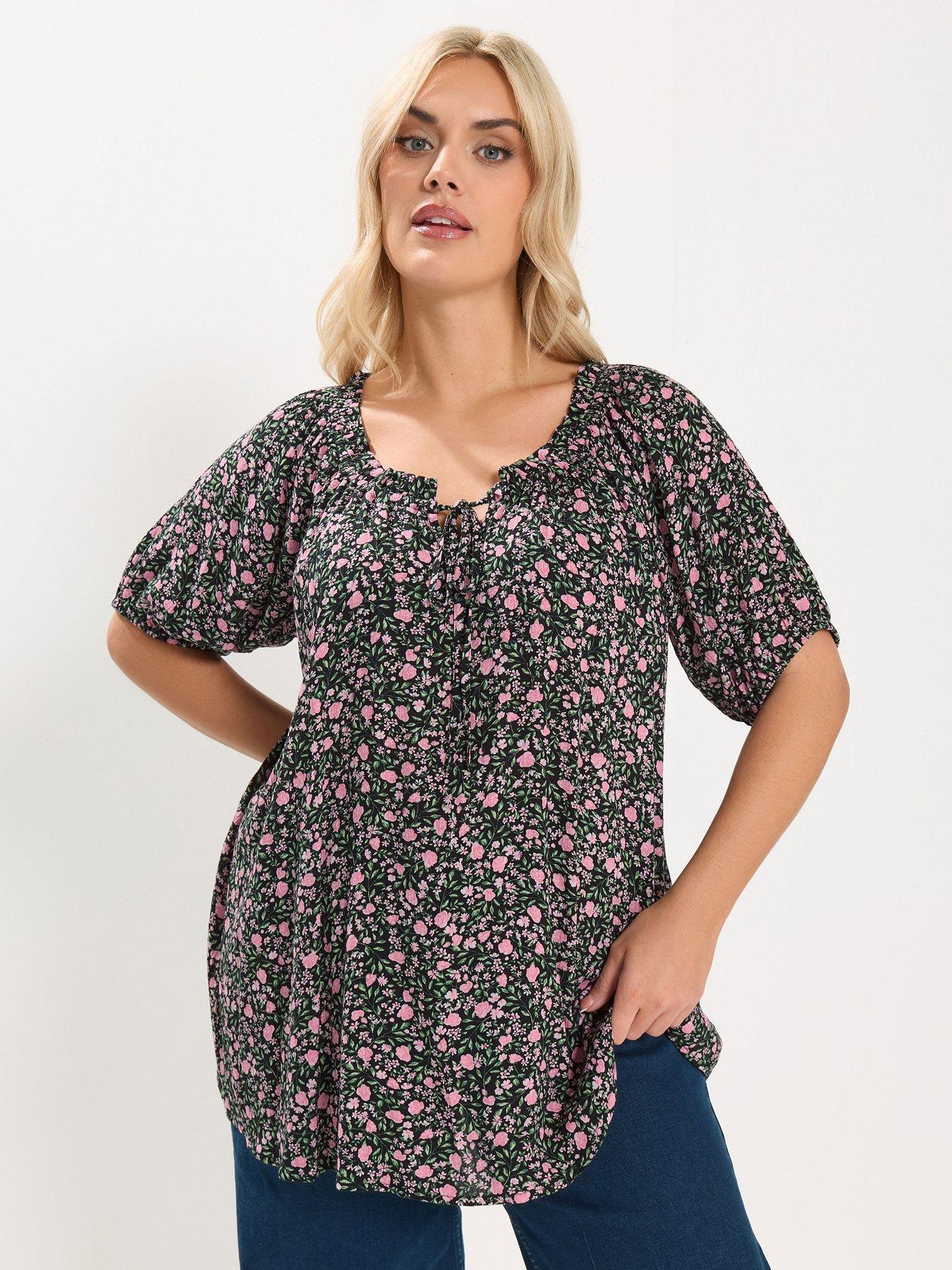 Image 1 of 5 of Yours Curve Gypsy Bardot Top