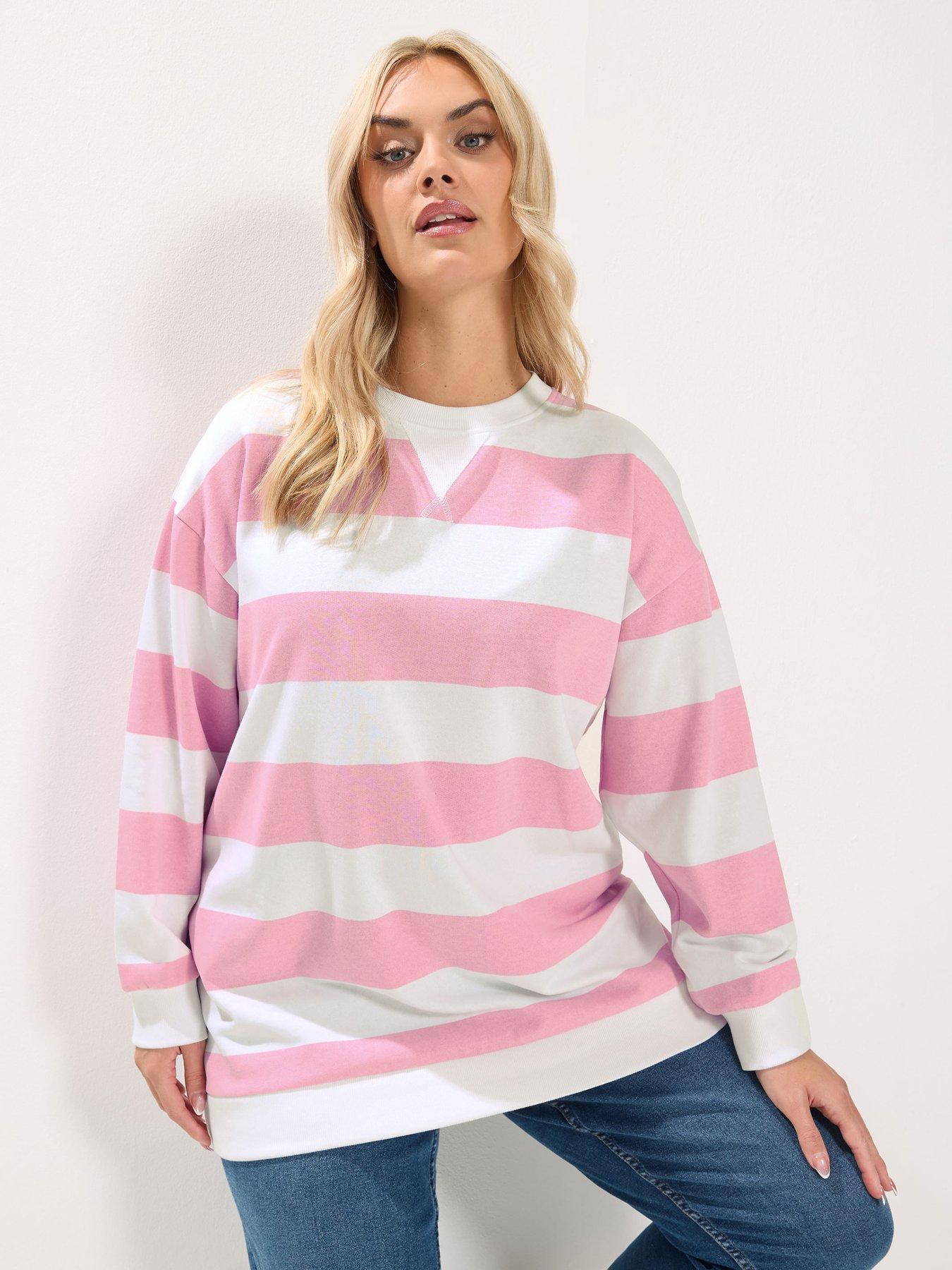 Yours Curve Stripe Sweatshirt