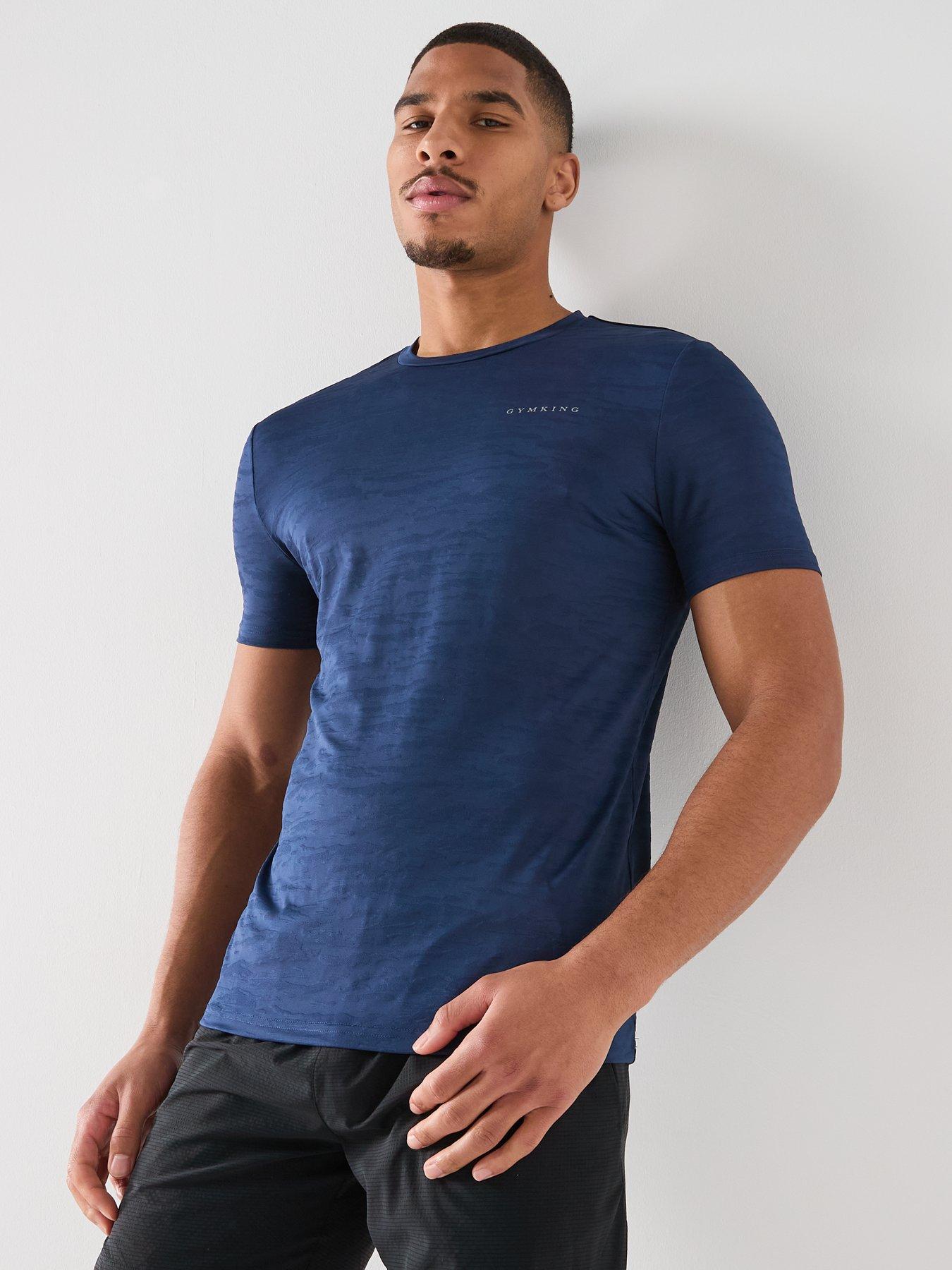 Image 1 of 4 of Gym King Mens Dynamic T-Shirt - Blue