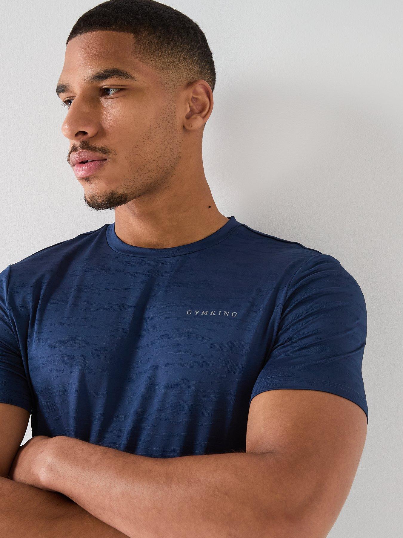 Image 4 of 4 of Gym King Mens Dynamic T-Shirt - Blue