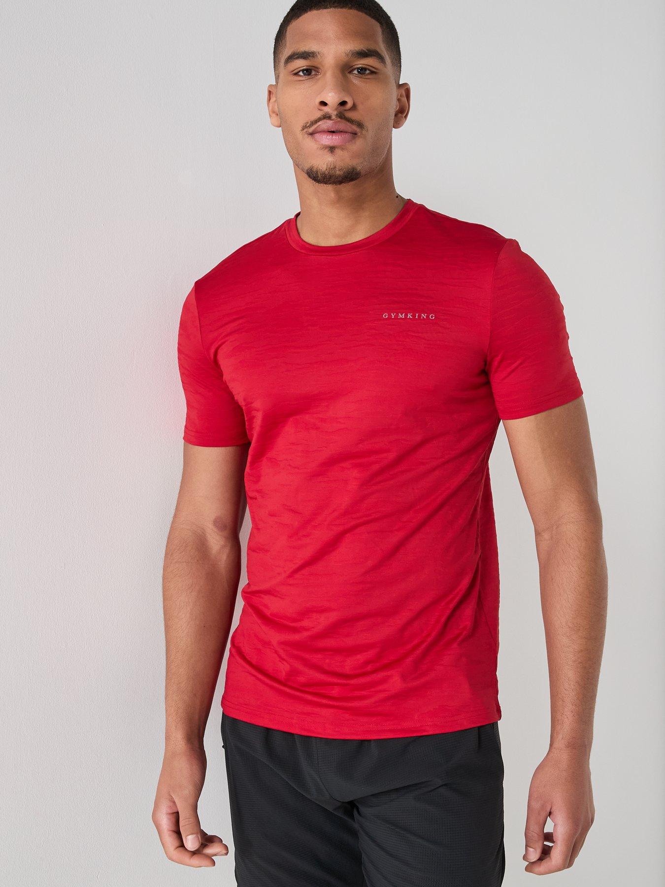 Image 1 of 4 of Gym King Mens Dynamic T-Shirt - Red