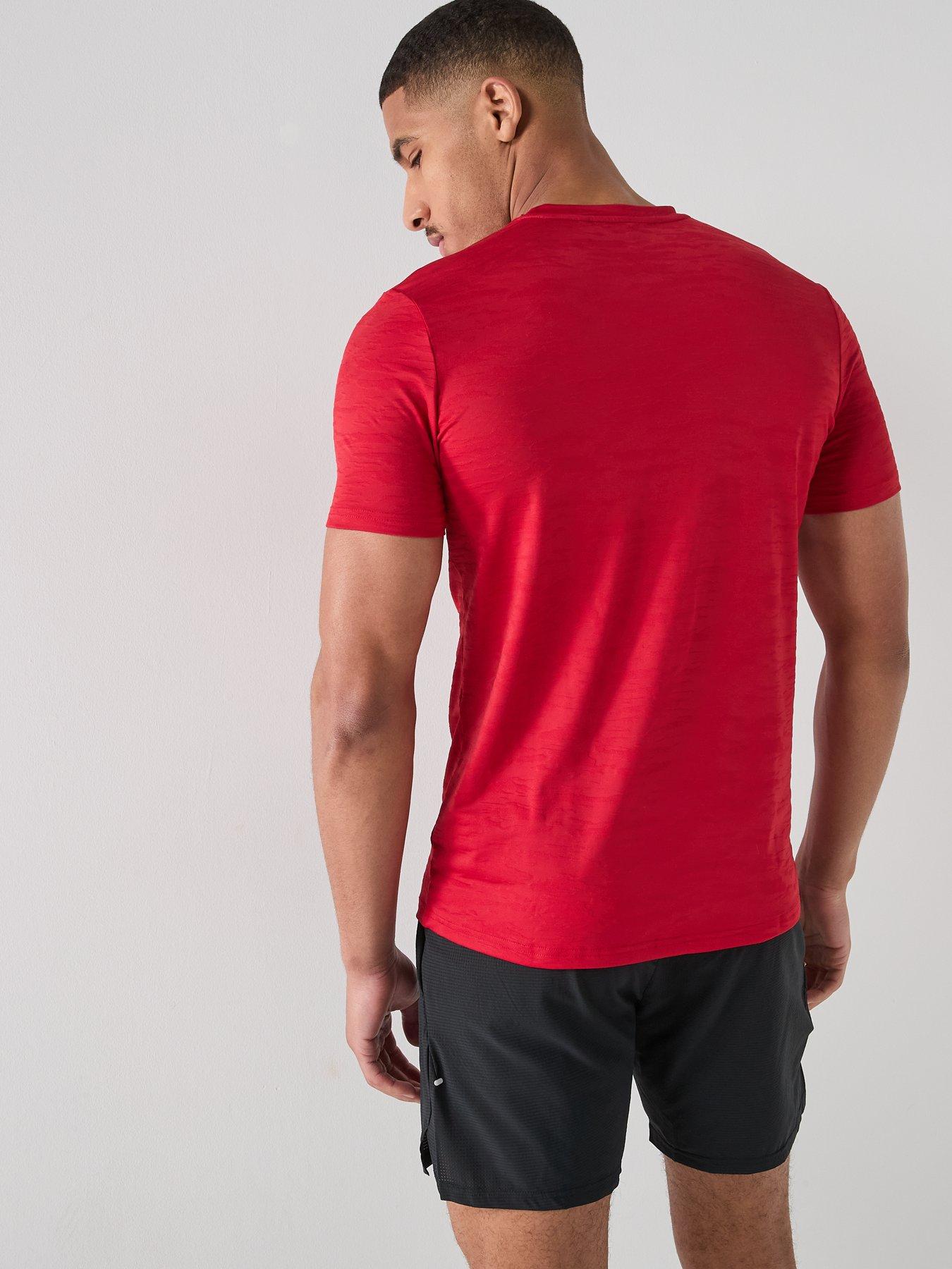 Image 2 of 4 of Gym King Mens Dynamic T-Shirt - Red