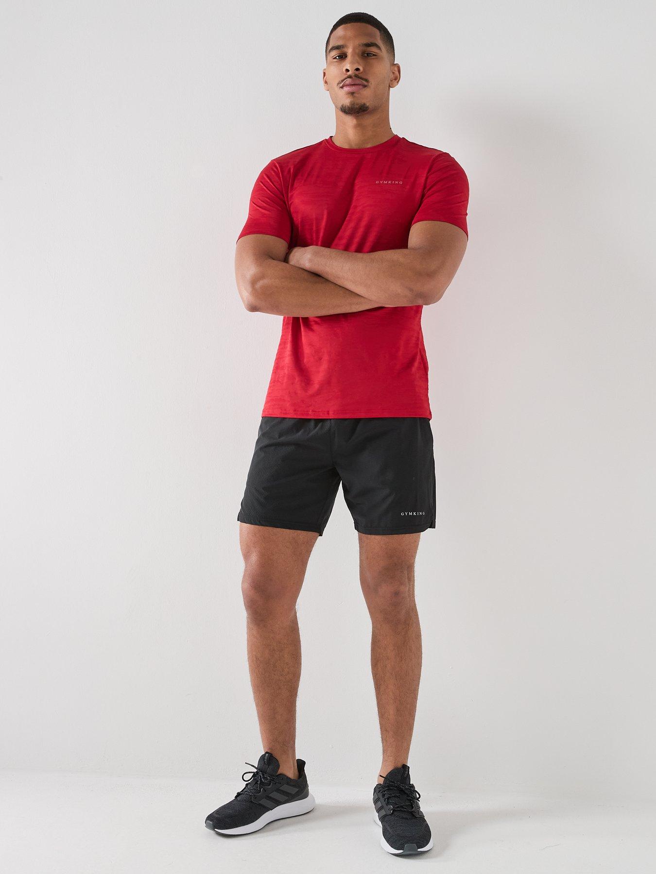 Image 3 of 4 of Gym King Mens Dynamic T-Shirt - Red