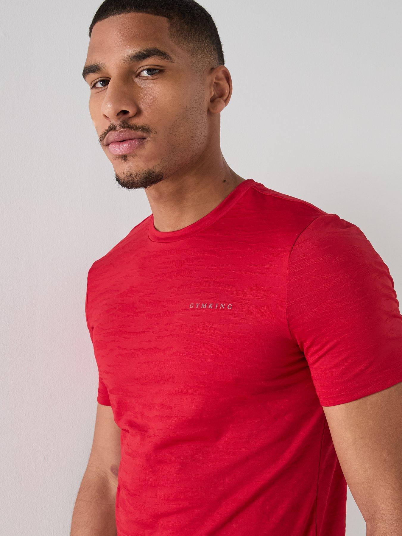 Image 4 of 4 of Gym King Mens Dynamic T-Shirt - Red