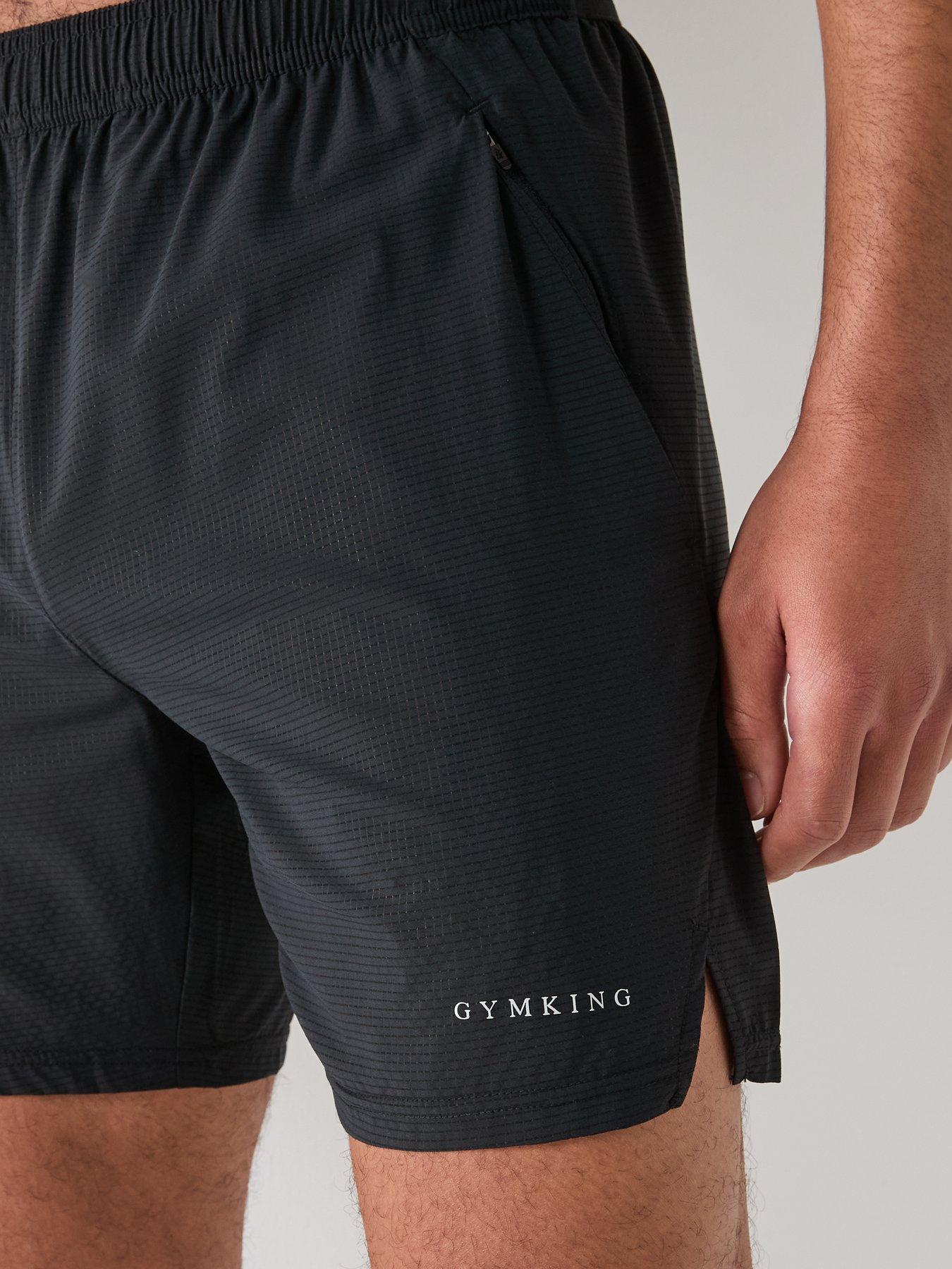 Image 5 of 5 of Gym King Mens Energise Short - Black