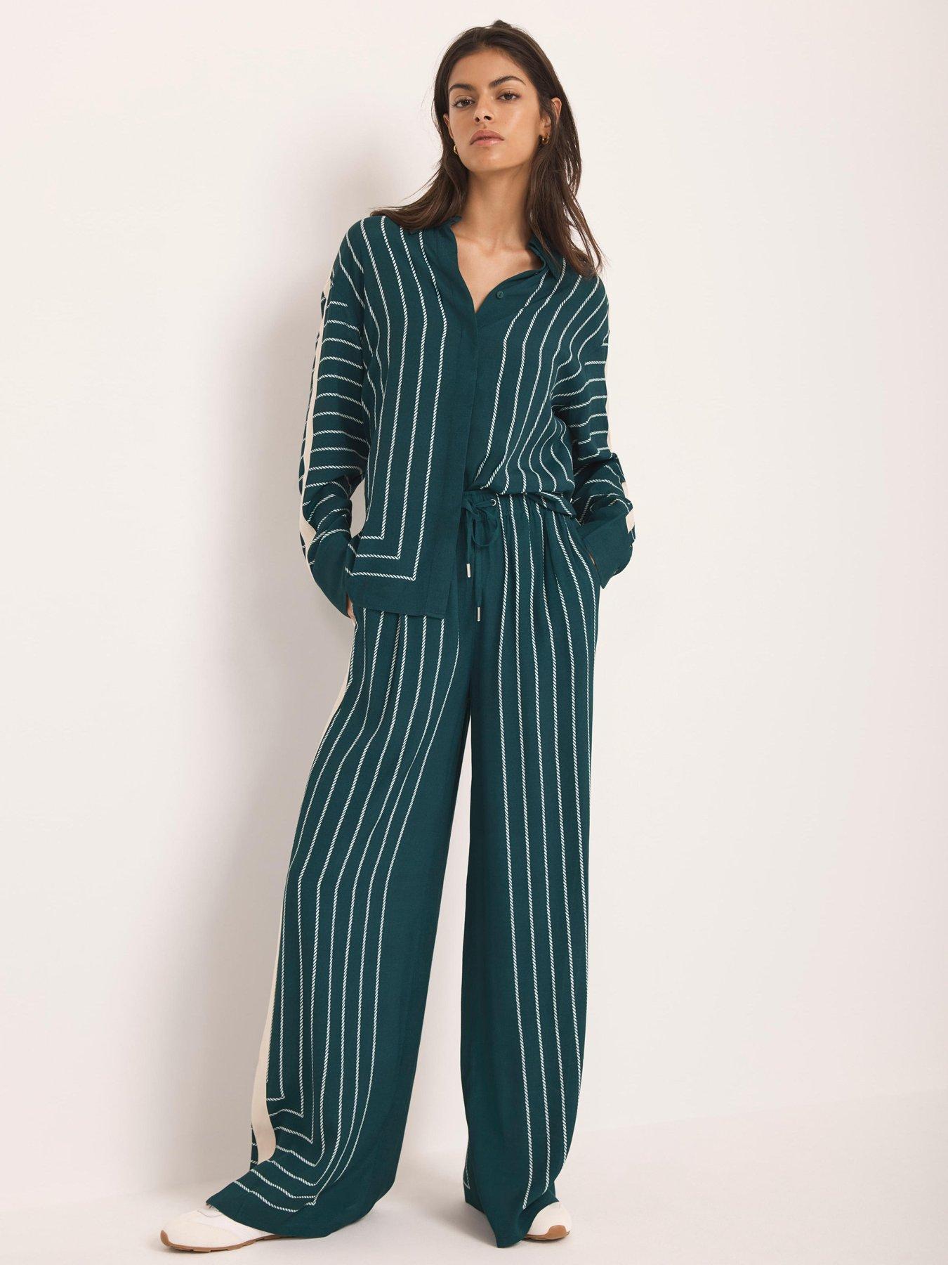 Image 2 of 6 of Mint Velvet Nia Print Stripe Trouser