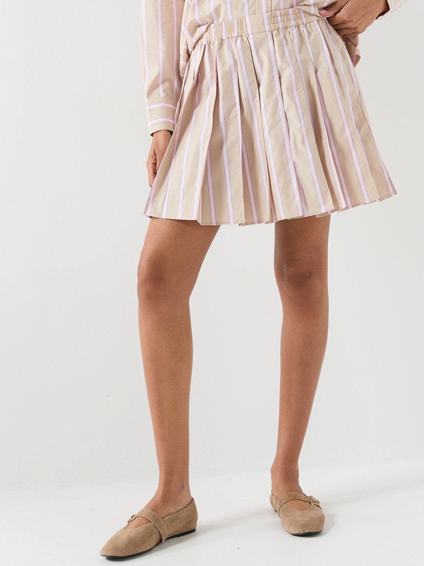Lacoste Stripe Bermuda Skirt - Blue
