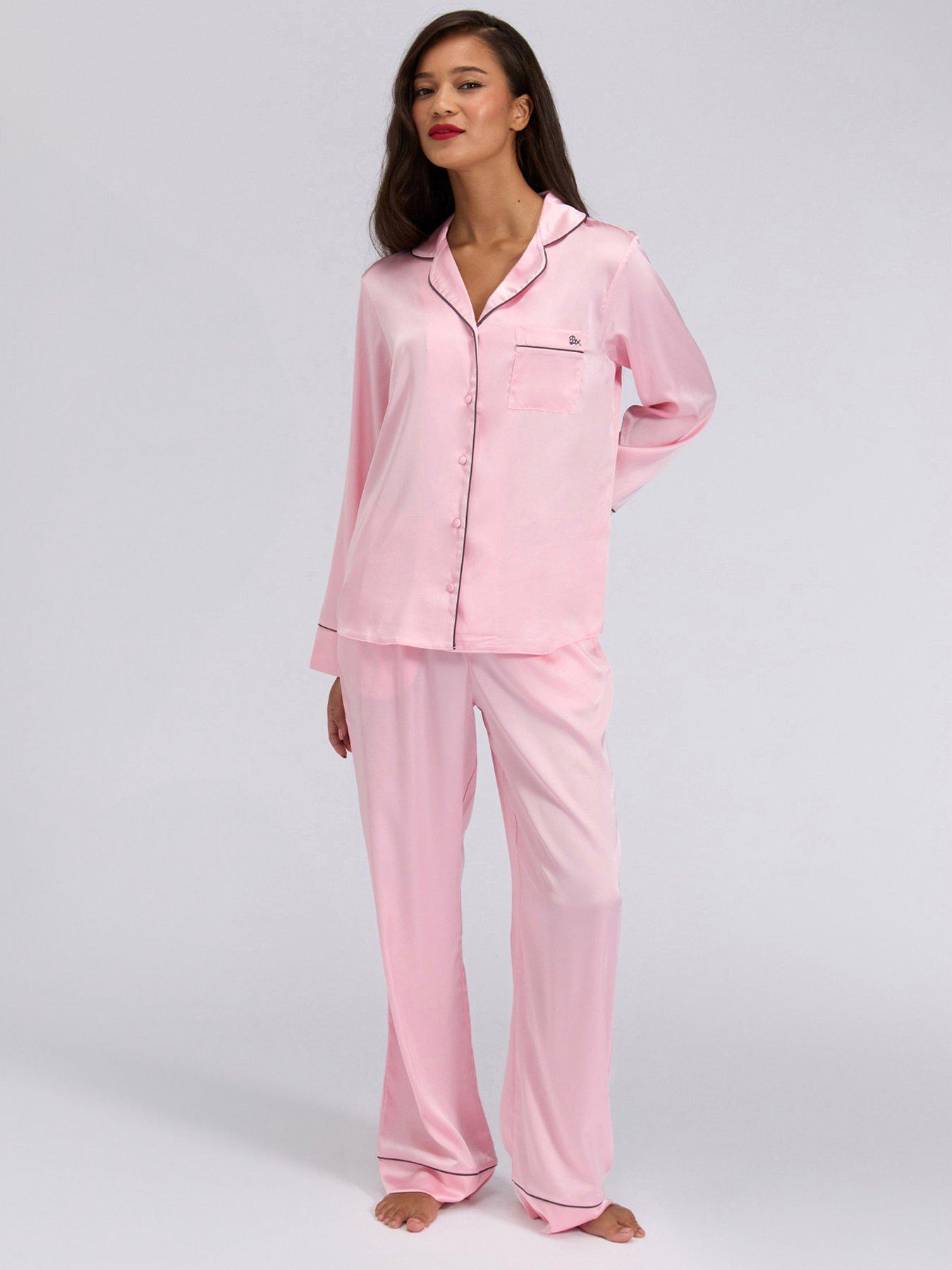 Image 3 of 5 of Boux Avenue Luxe Satin Pant - Light Pink