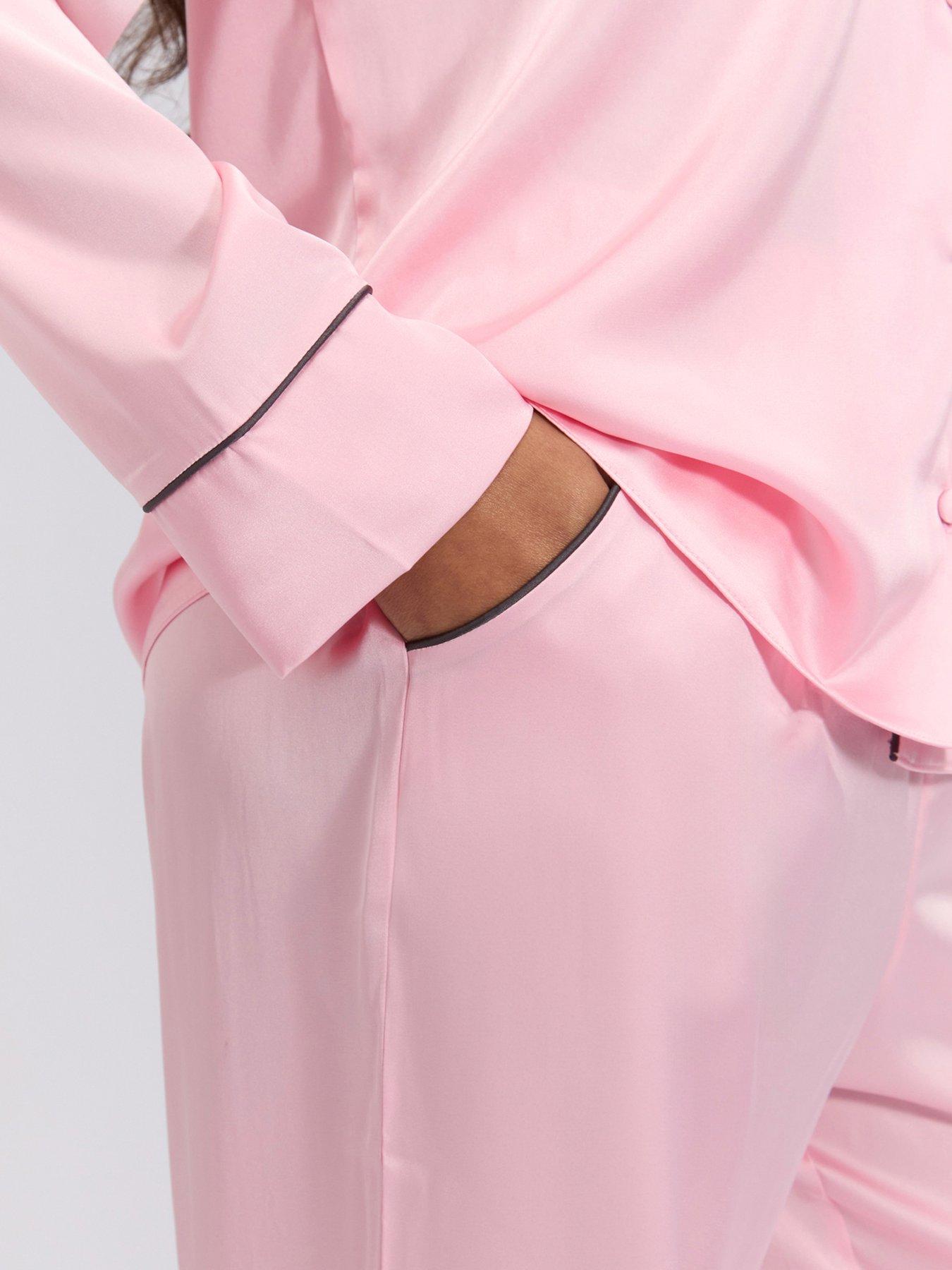 Image 5 of 5 of Boux Avenue Luxe Satin Pant - Light Pink