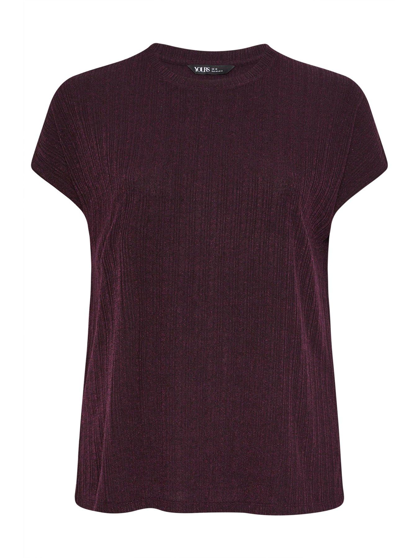 Image 5 of 5 of Yours Curve Knitted 2 Piece T-shirt Co Ord