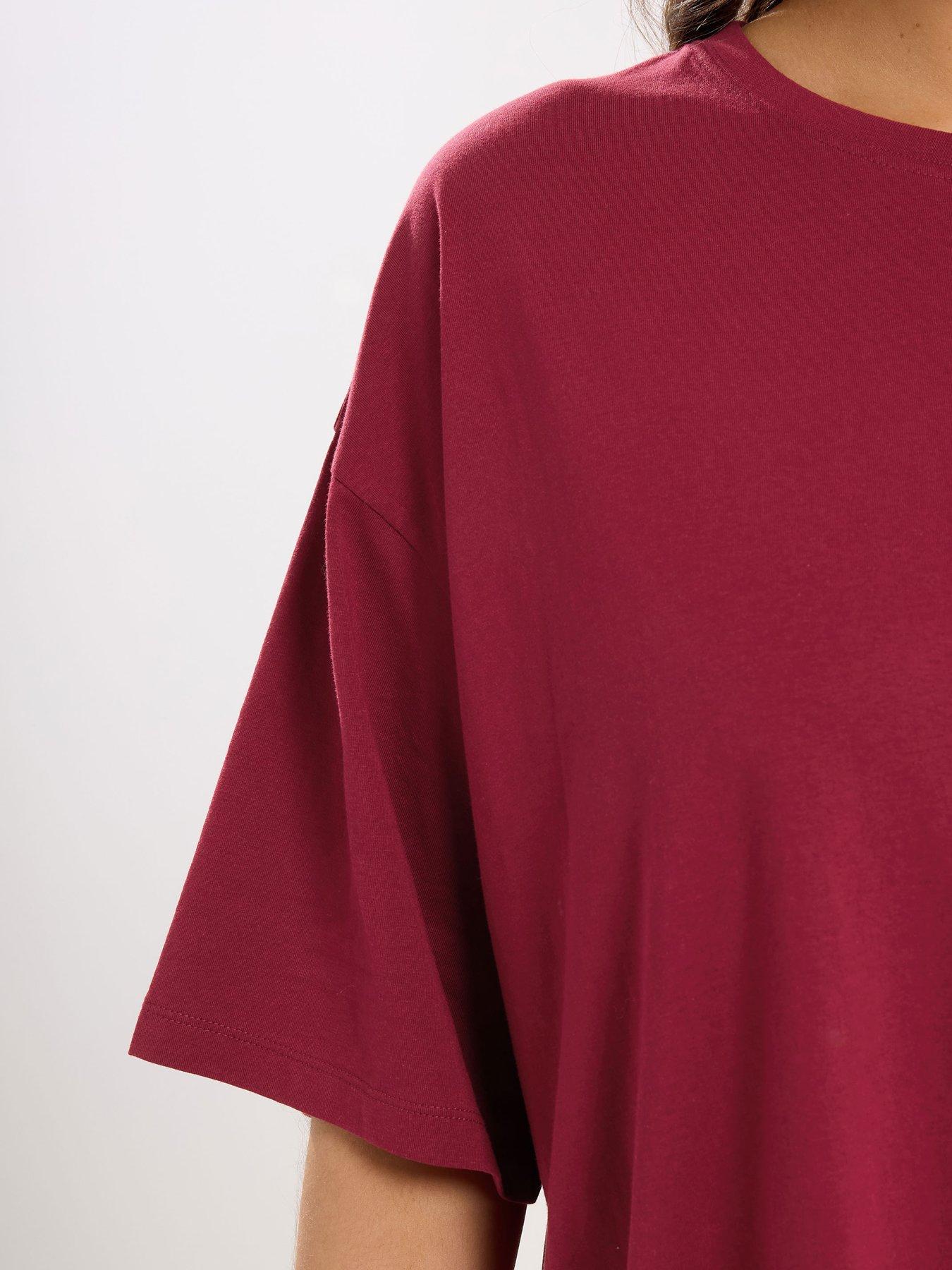 Image 4 of 5 of Yours Curve Relaxed Longline T-shirt