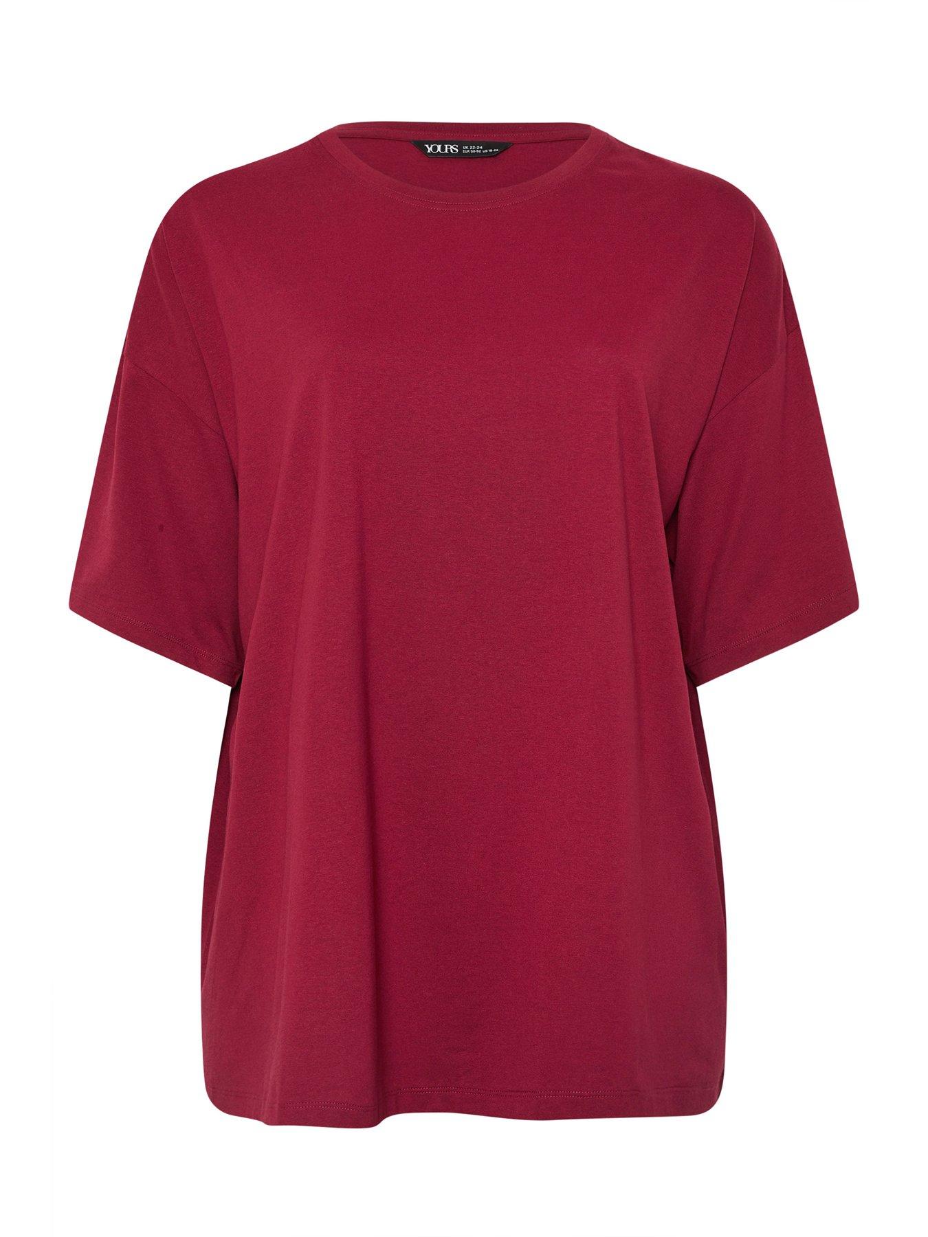 Image 5 of 5 of Yours Curve Relaxed Longline T-shirt