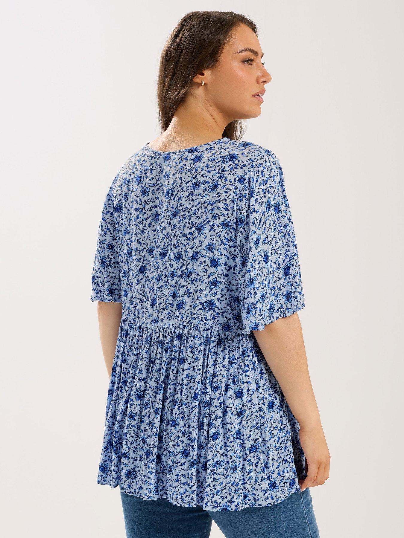 Image 2 of 5 of Yours Curve Short Angel Sleeve Gypsy Top