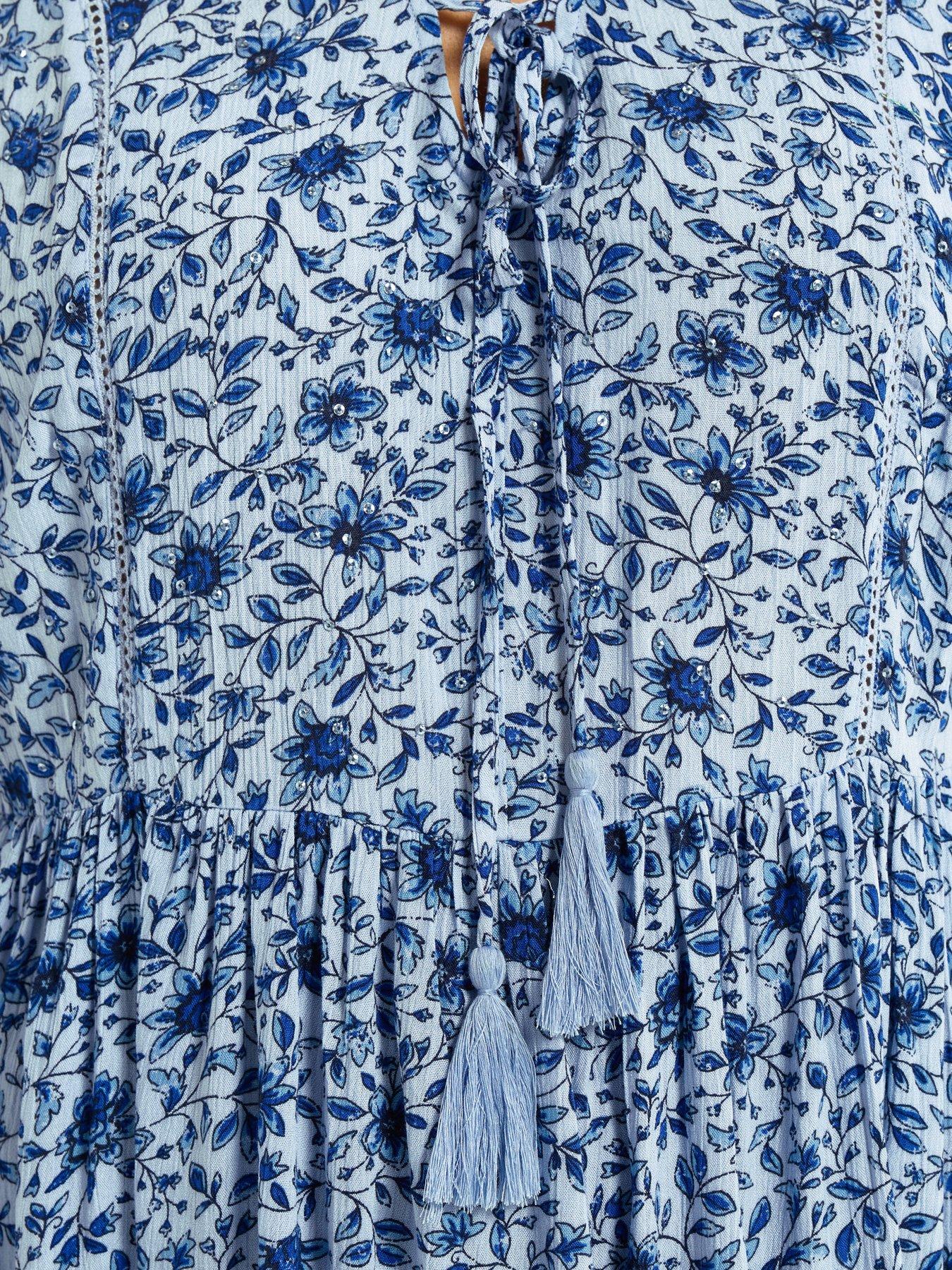 Image 4 of 5 of Yours Curve Short Angel Sleeve Gypsy Top