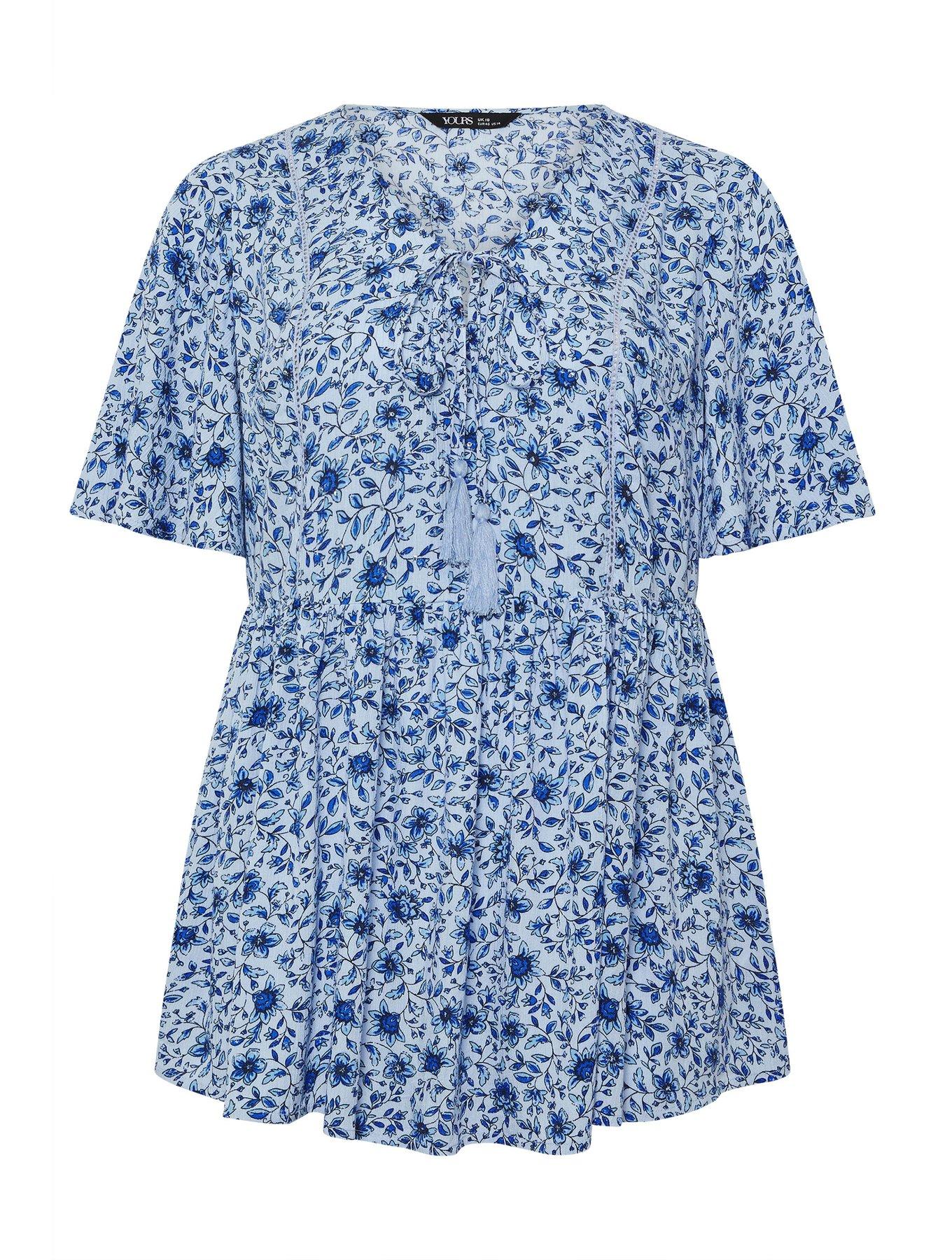Image 5 of 5 of Yours Curve Short Angel Sleeve Gypsy Top