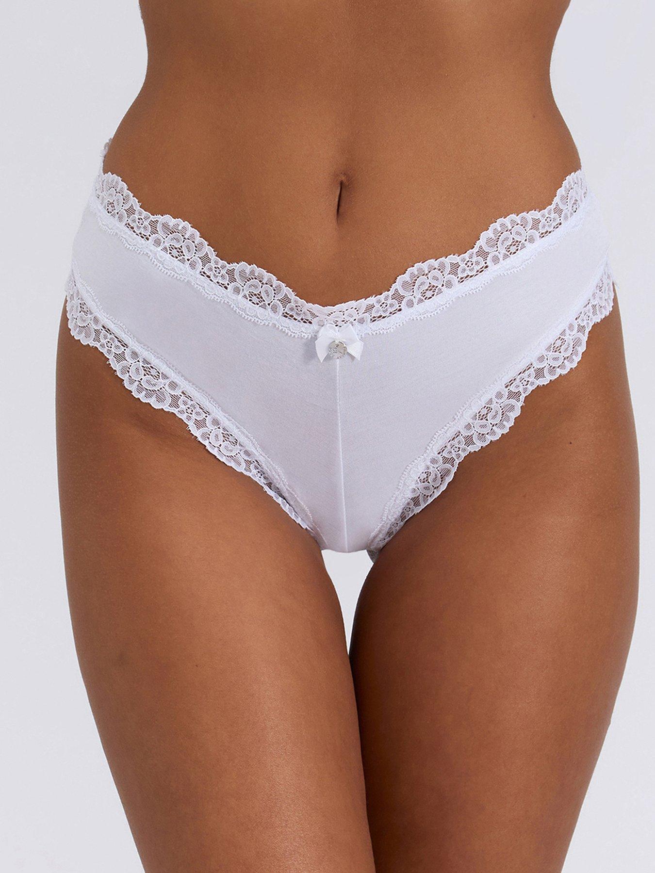 Image 3 of 4 of Boux Avenue Tatiana Brazilian Knickers 3 Pack - White