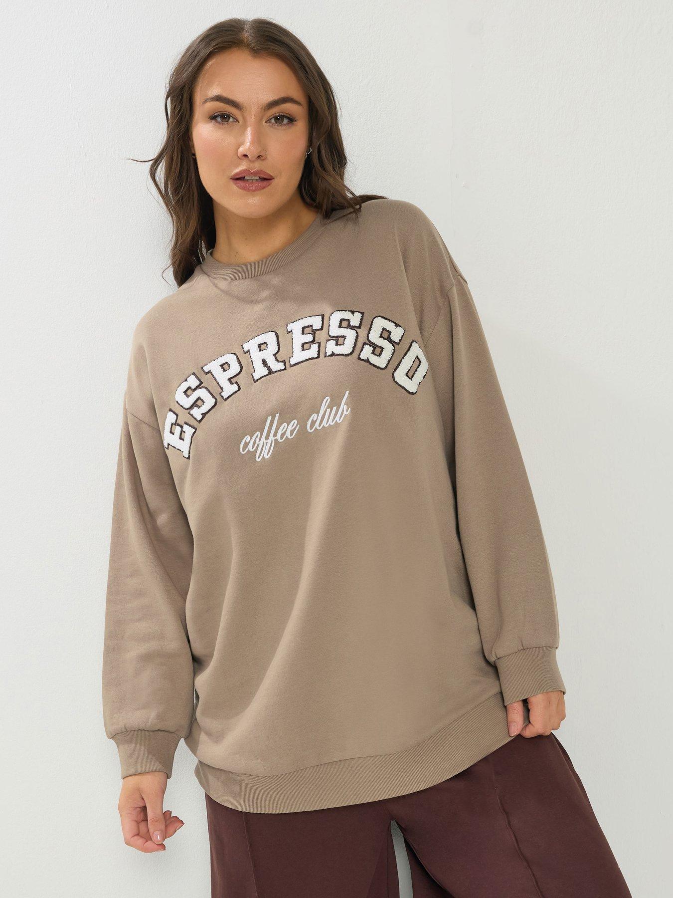 Yours Curve Espresso Sweatshirt