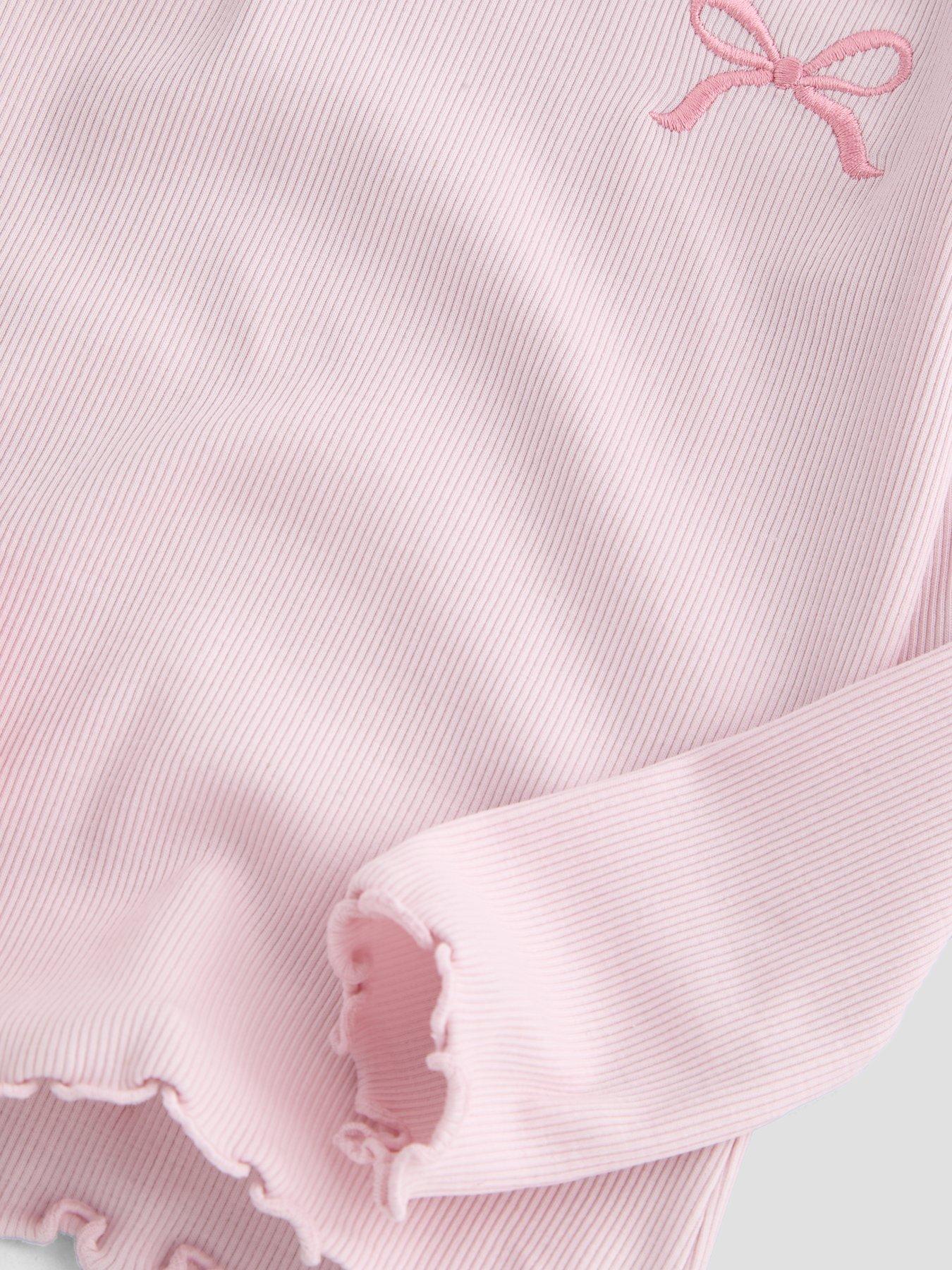 Image 4 of 5 of The Very Collection Girls Rib Long Sleeve Basic T-shirts (9 months - 7 years) - Multi