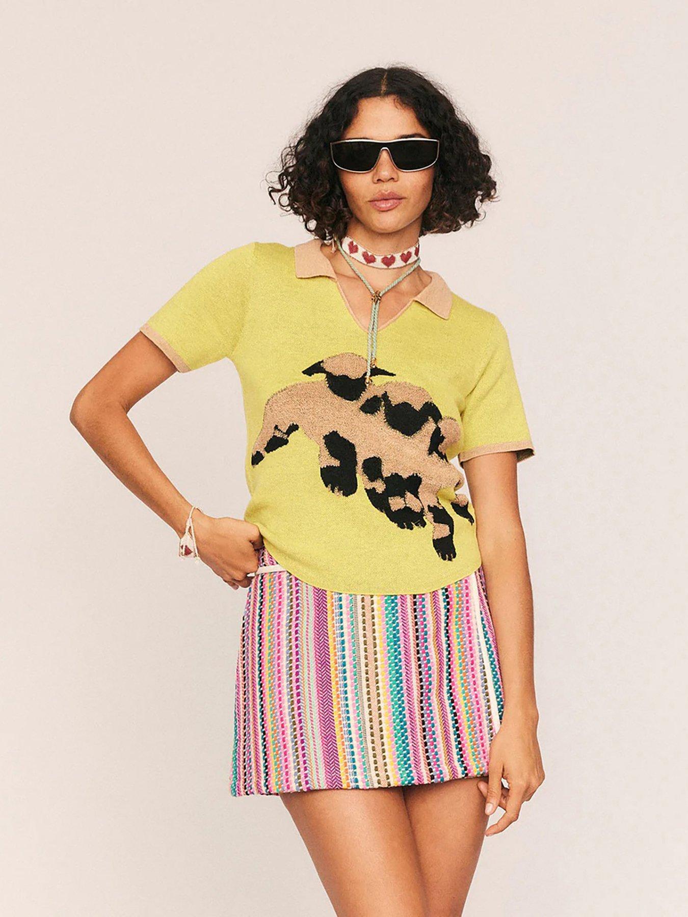 Summery My Little Lamb Intarsia Tee