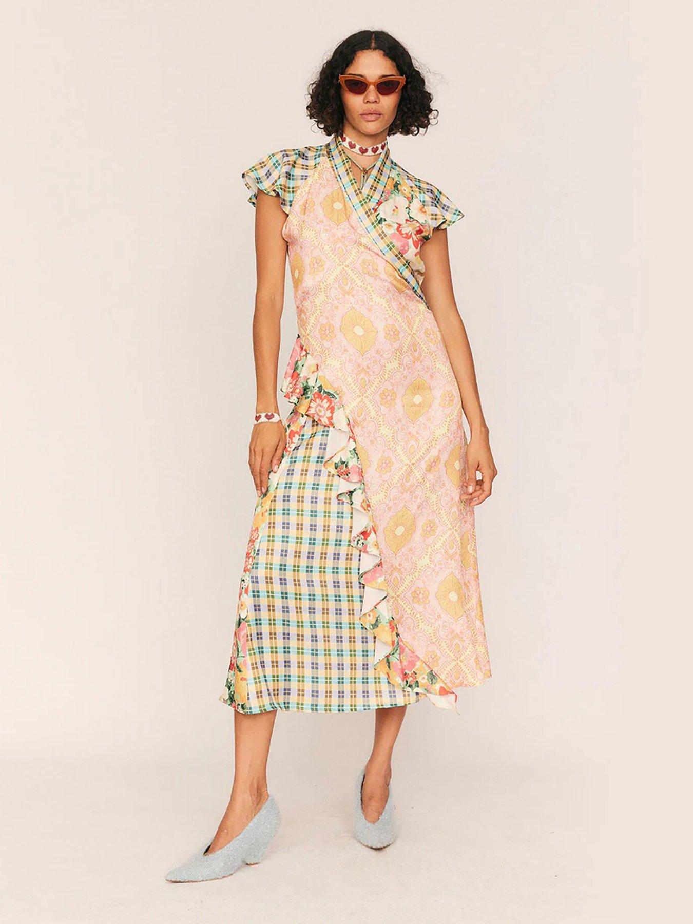Summery Leni Spliced Wrap Dress